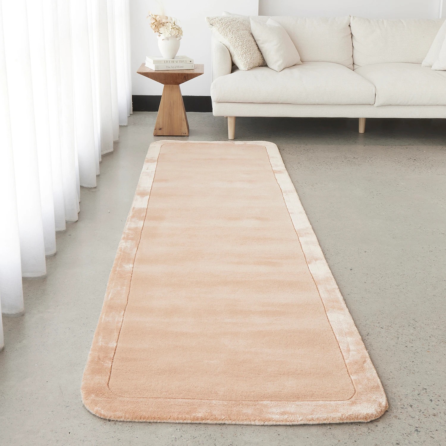 2 Common Ground Rugs Nexus 300x80cm Runner - Medium Hand Tufted Wool Rug - Beige, 2 of 7