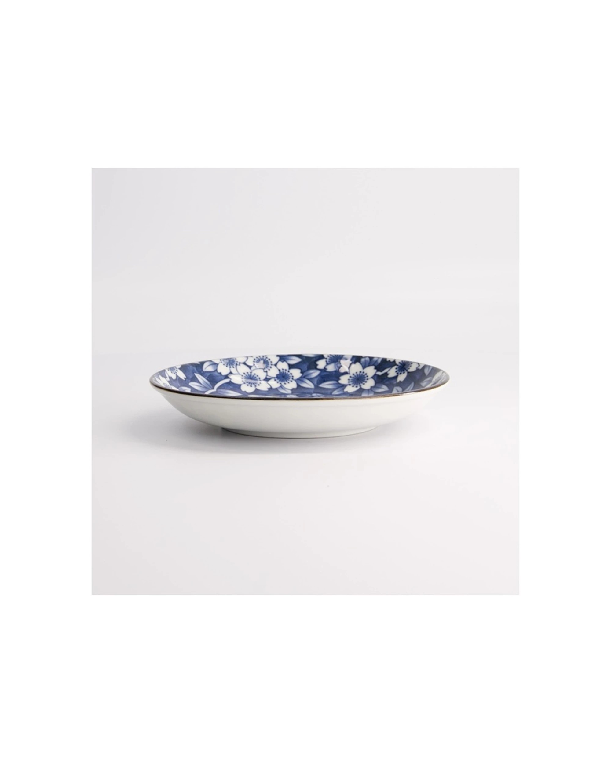 2 Tokyo Design Tokyo Sakura Round Plate 16cm Porcelain Microwave Safe - Blue, 2 of 2