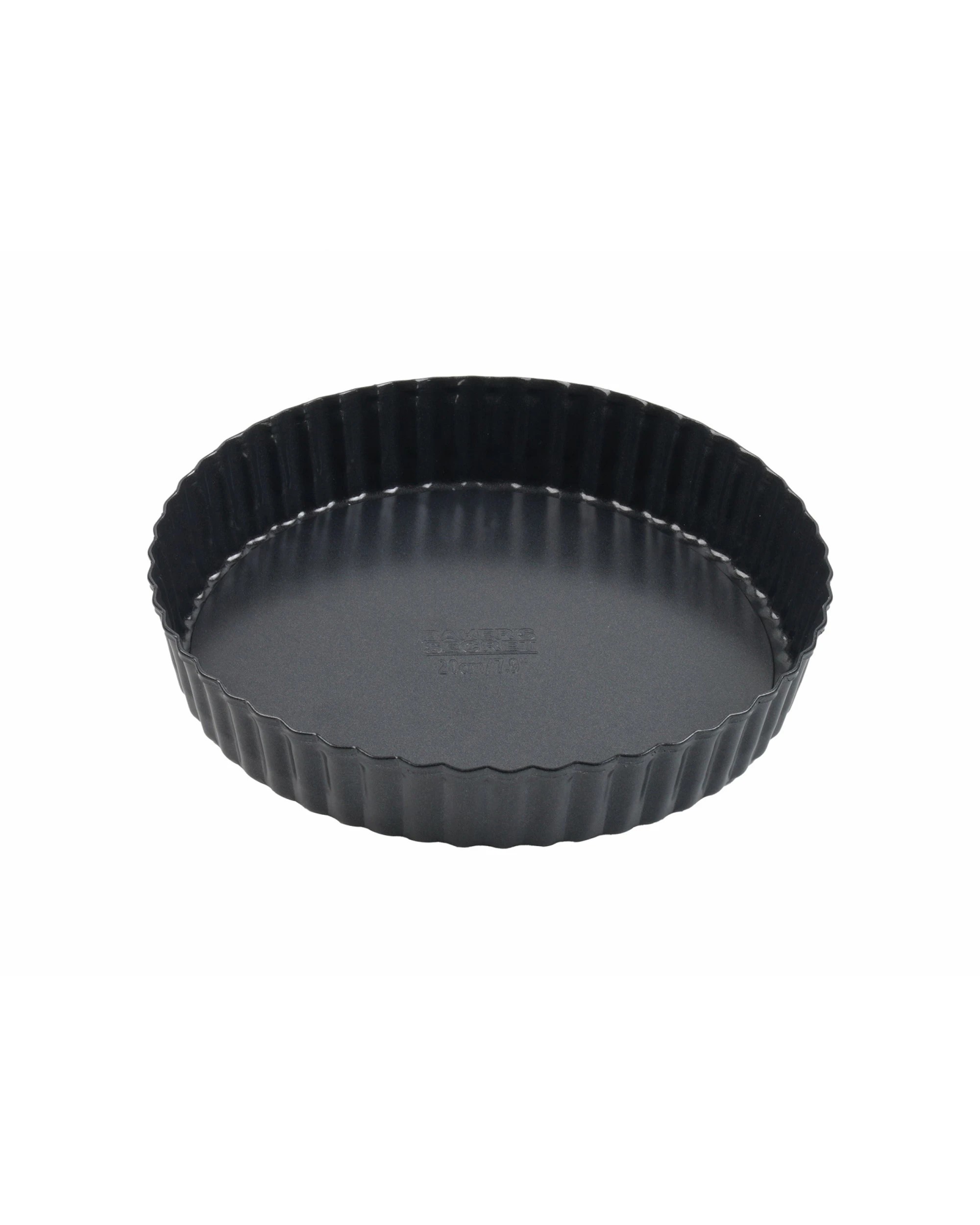 1 Bakers Secret Ultimate Non-Stick Loose Base Round Tart Quiche Pan 20cm - Black, 1 of 5