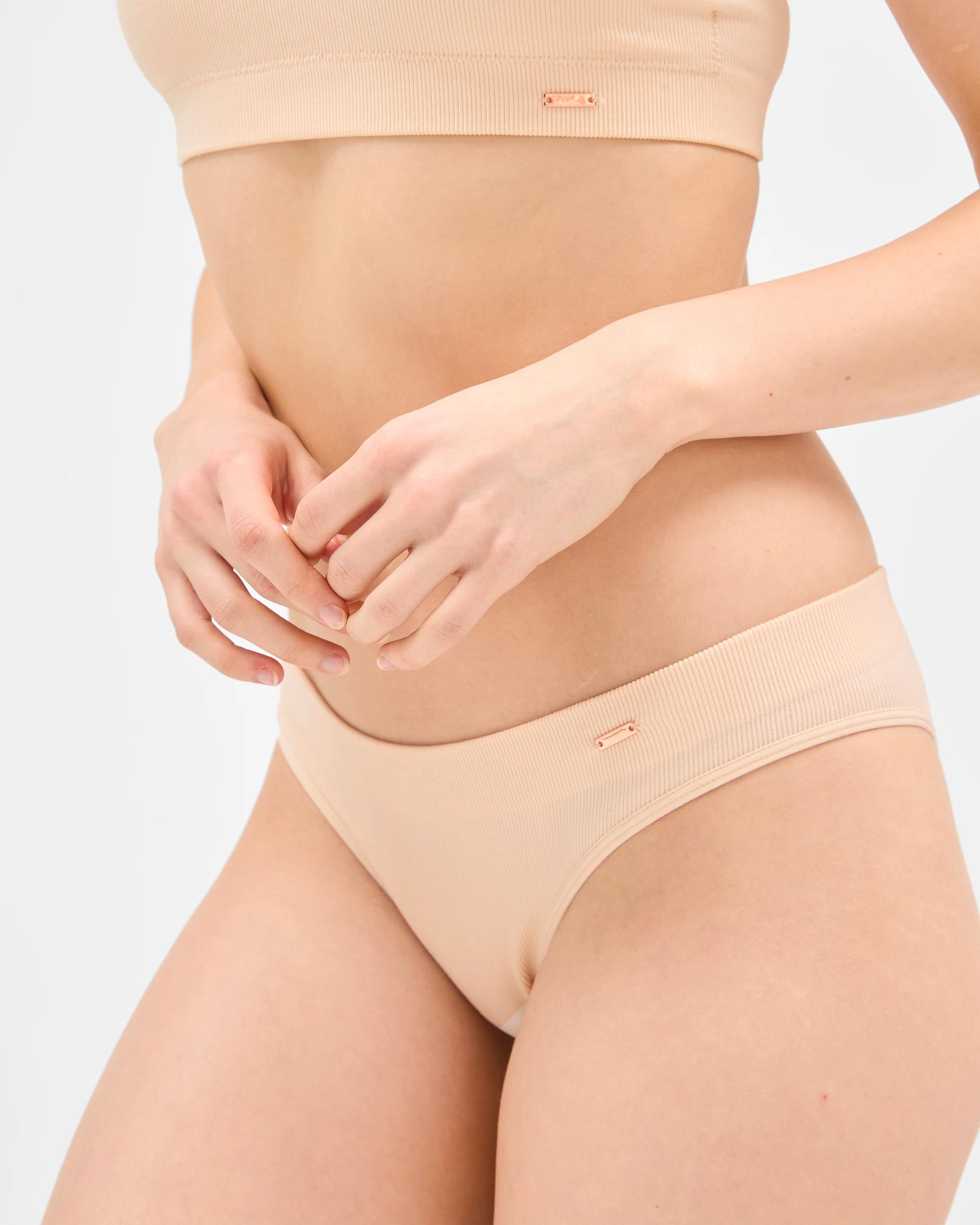 5 Lily Loves 2 Pack Rib Seamfree Brazilian Briefs SHELL, 5 of 6