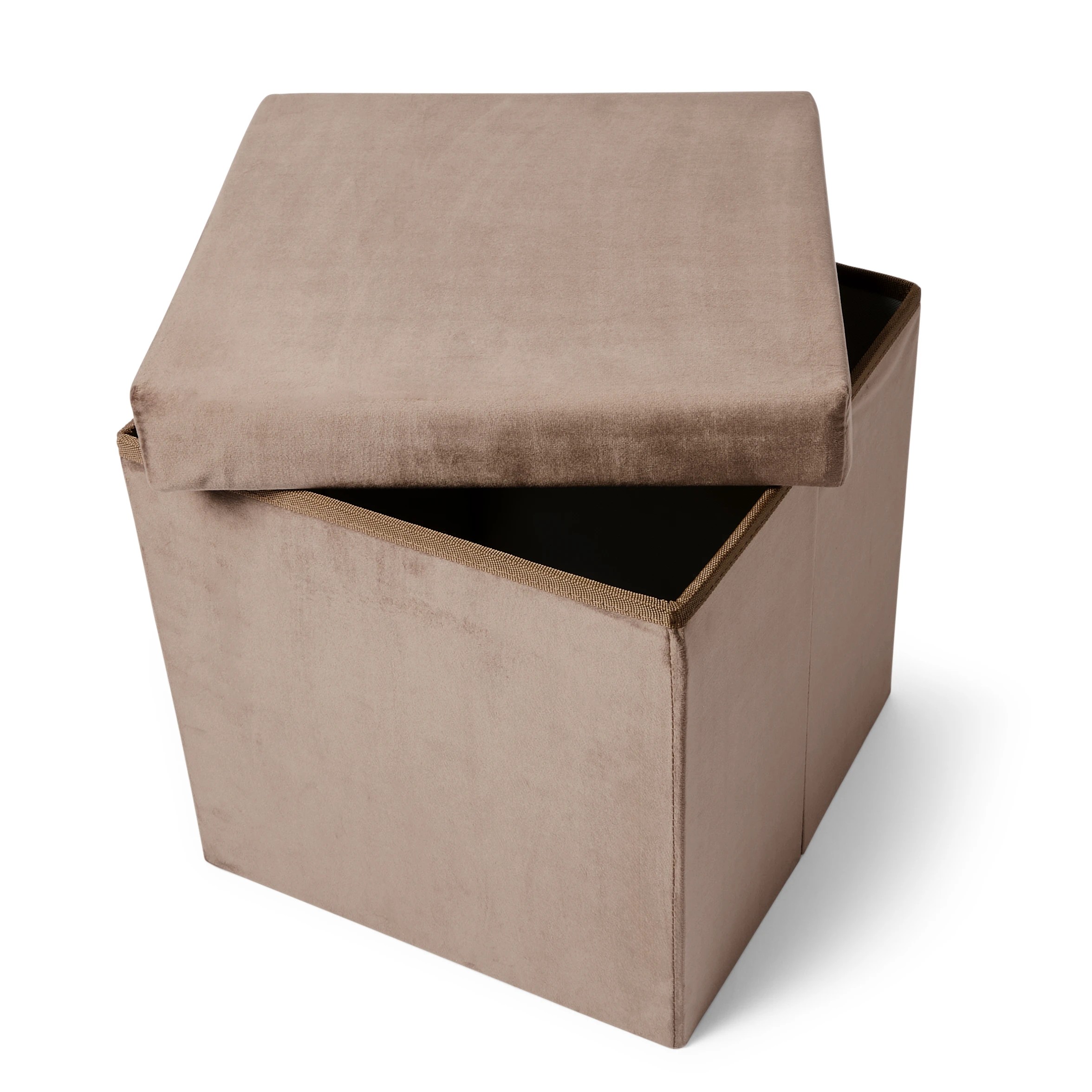 6 Square Storage Ottoman - Chocolate, 6 of 10