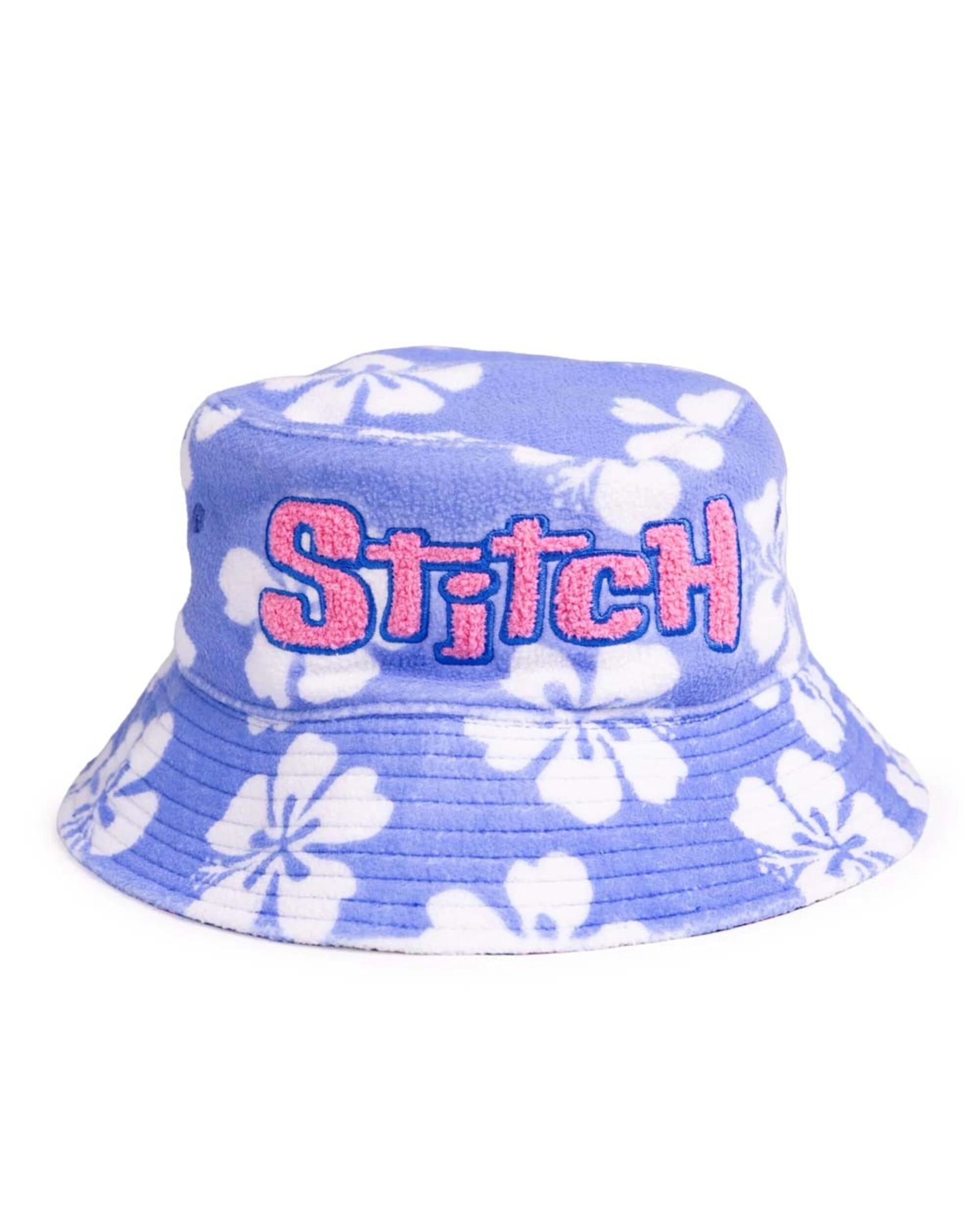 1 Disney - Lilo & Stitch - Stitch Hibiscus Bucket Hat - Blue, 1 of 3
