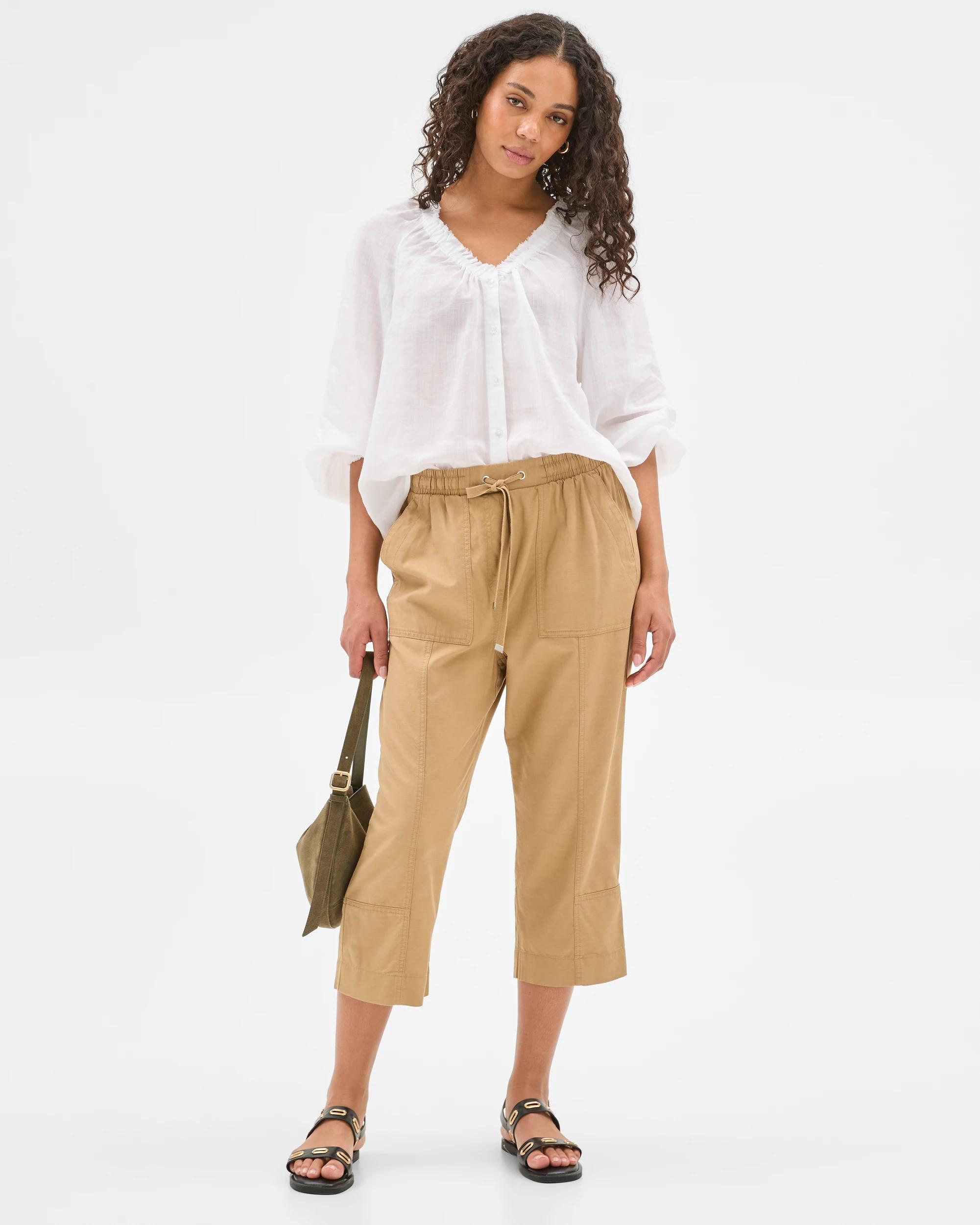 1 Target Seamed 3/4 Jogger Pants TEAKWOOD, 1 of 6