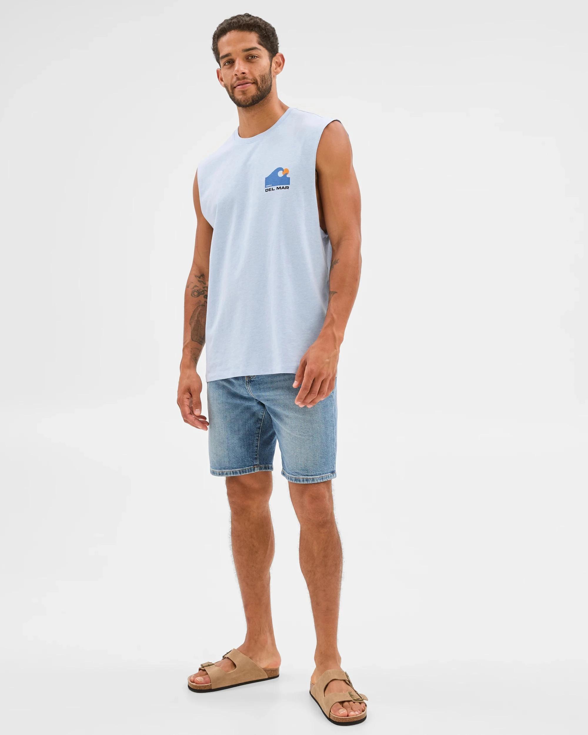 1 Target Australian Cotton Tank Top BLUE, 1 of 5