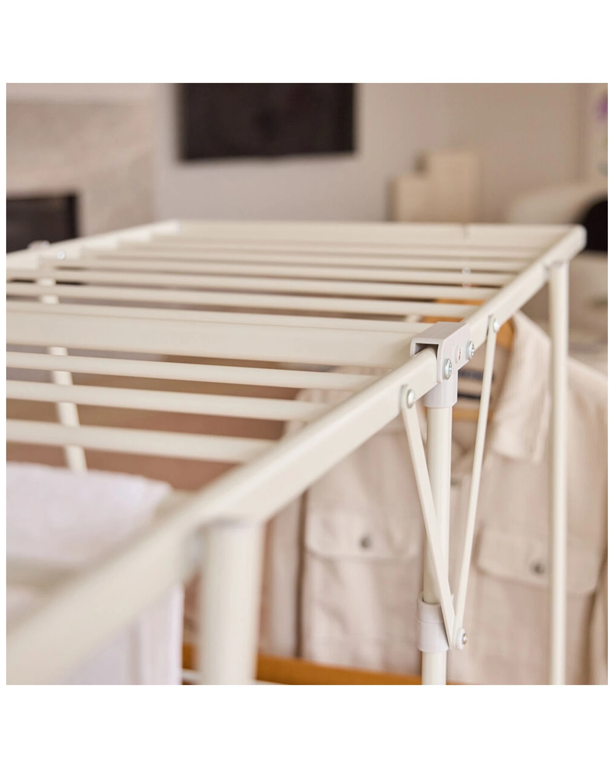 3 Hills 19M H-Frame Multi Level Flat Folded Clothes Airer 18kg Capacity Metal
 - multi, 3 of 9