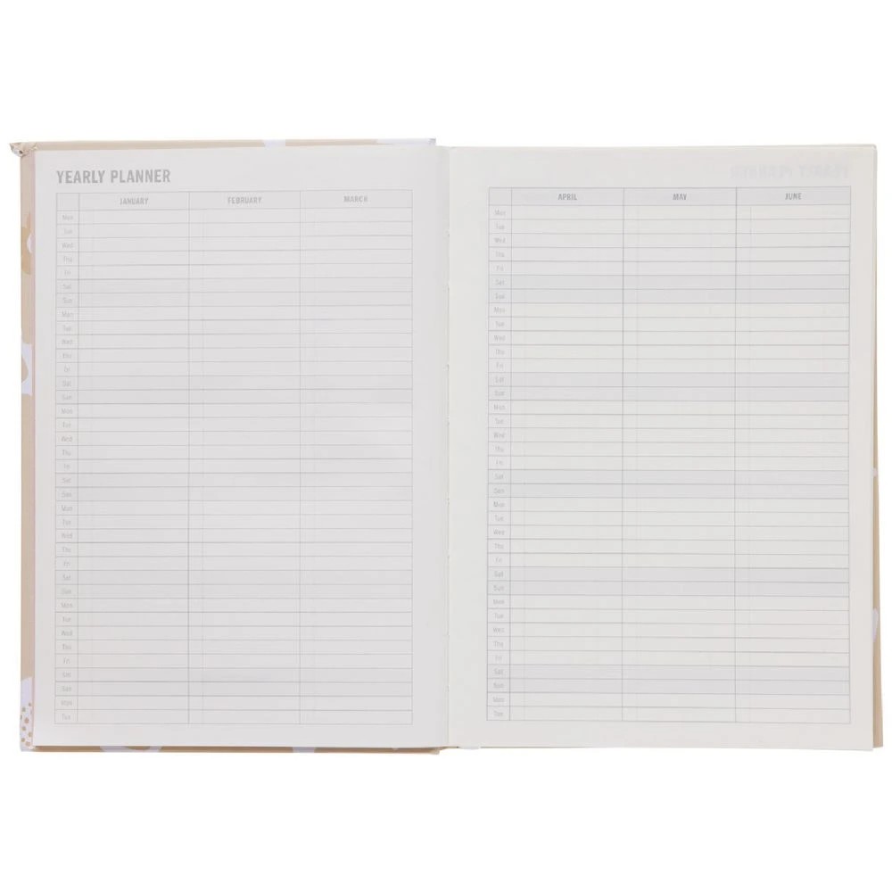 3 Otto A5 Day to Page Undated Diary Floral Abstract, 3 of 6