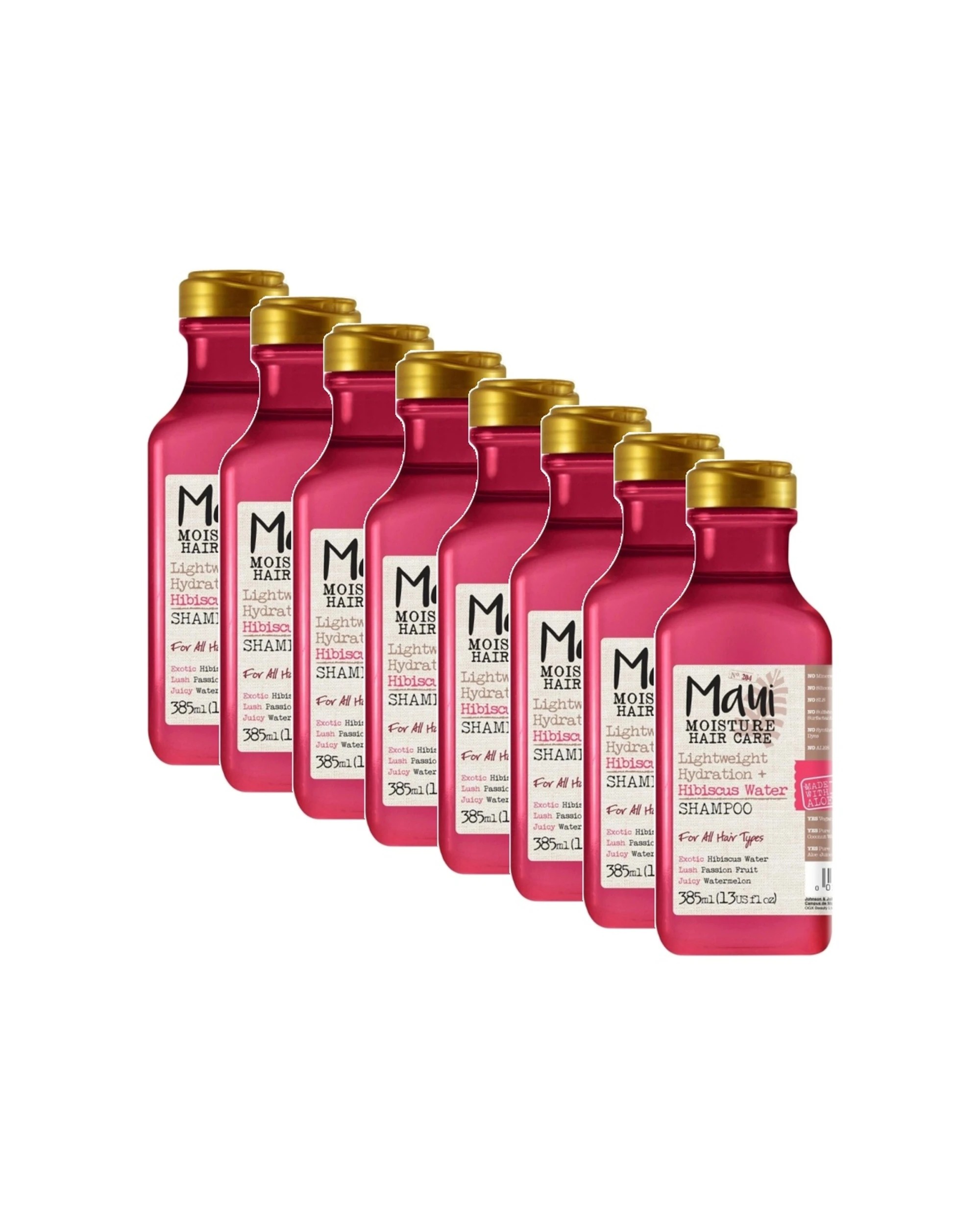 1 MAUI MOISTURE 8PK Daily Hydration Shampoo 385ml Hibiscus Water All Hair - Multi, 1 of 3