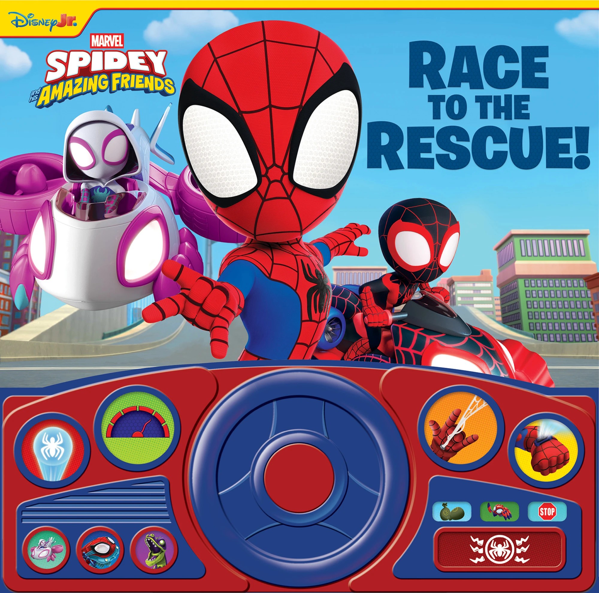 2 Disney Jr. Marvel Spidey and His Amazing Friends: Race to the Rescue! - Sound Book, 2 of 6