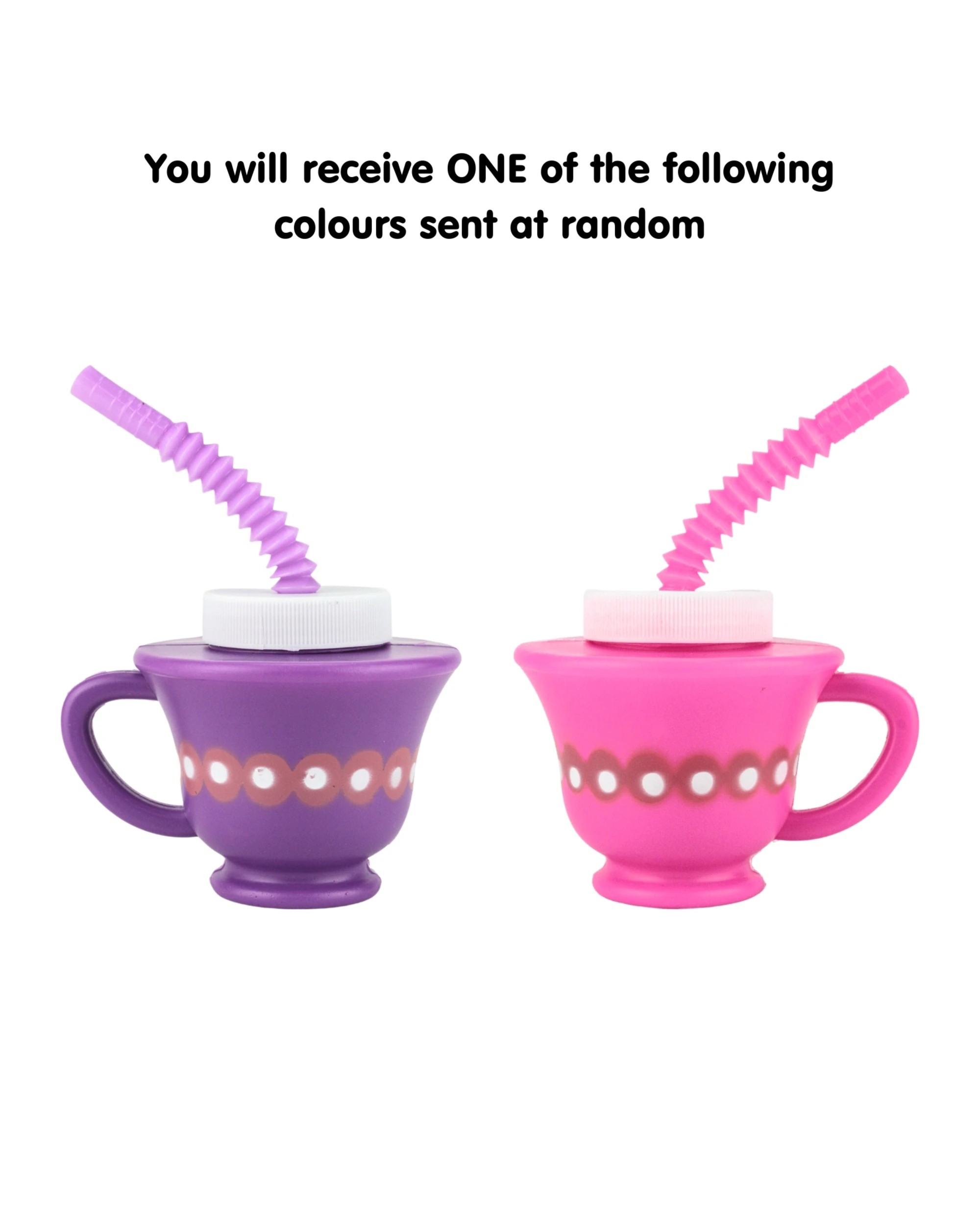 Fun Express Tea Party Novelty Cup with Straw - Assorted - Kmart
