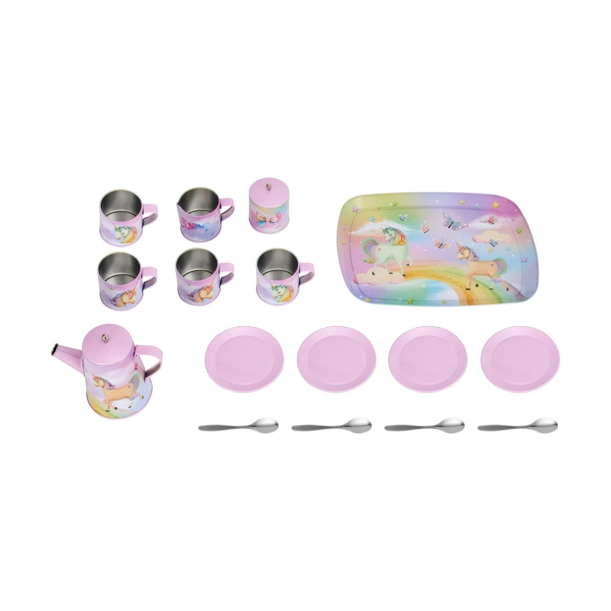 5 18 Piece Deluxe Tin Tea Playset, 5 of 11