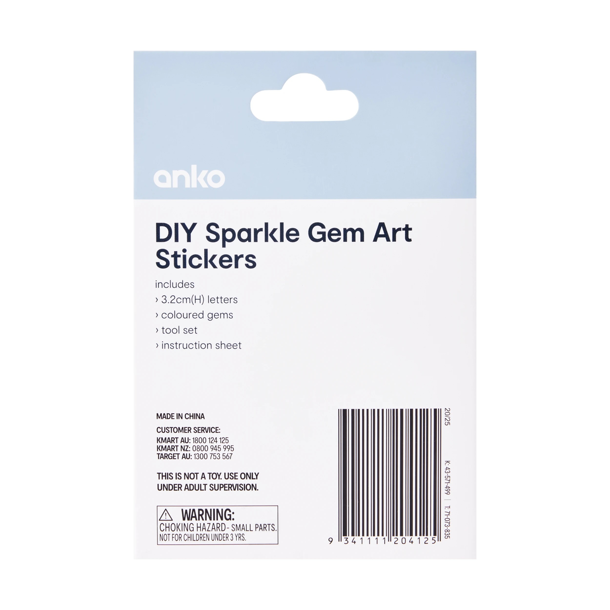 3 DIY Sparkle Gem Art Stickers, 3 of 3