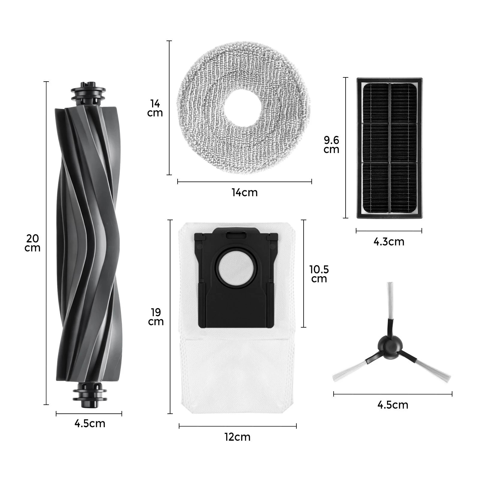 3 Ausway 21 Pcs Replacement Parts for Dreame L10s Pro/Pro Ultra/Prime/Ultra Gen 2, 3 of 7