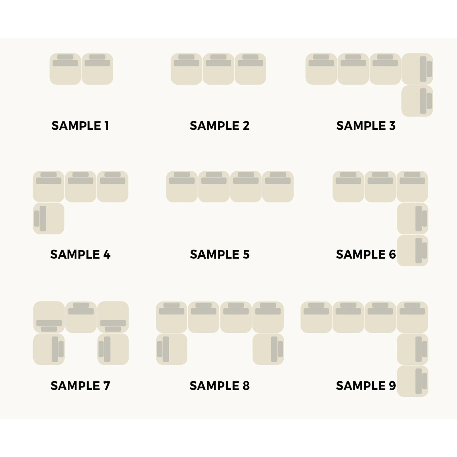 4 Oikiture 3 Seater Boucle Modular Sofa Lounge Chair Armless Tofu Back
 - Green, 4 of 10