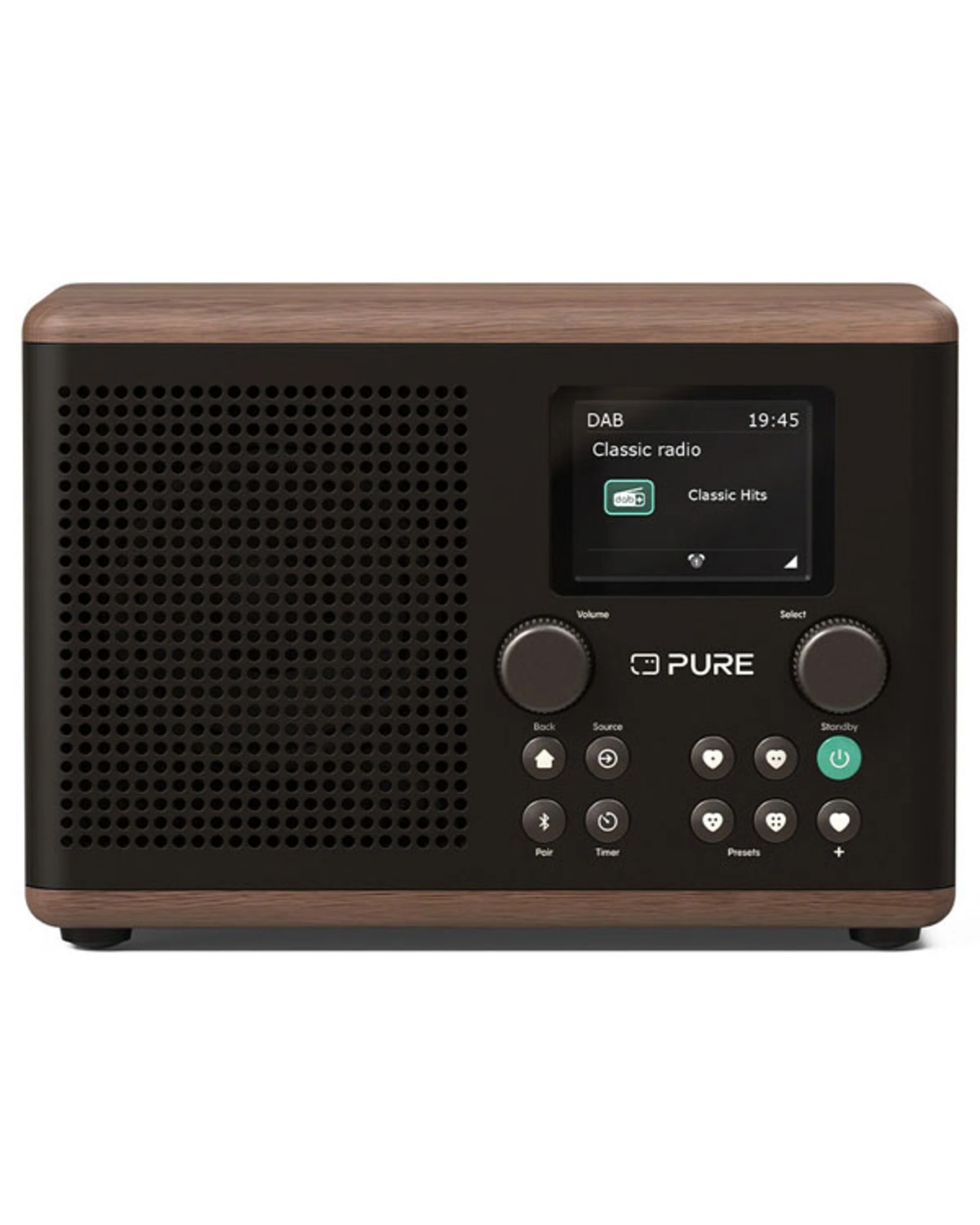 1 Pure Classic H4 DAB+/FM Radio - Coffee Black, 1 of 5