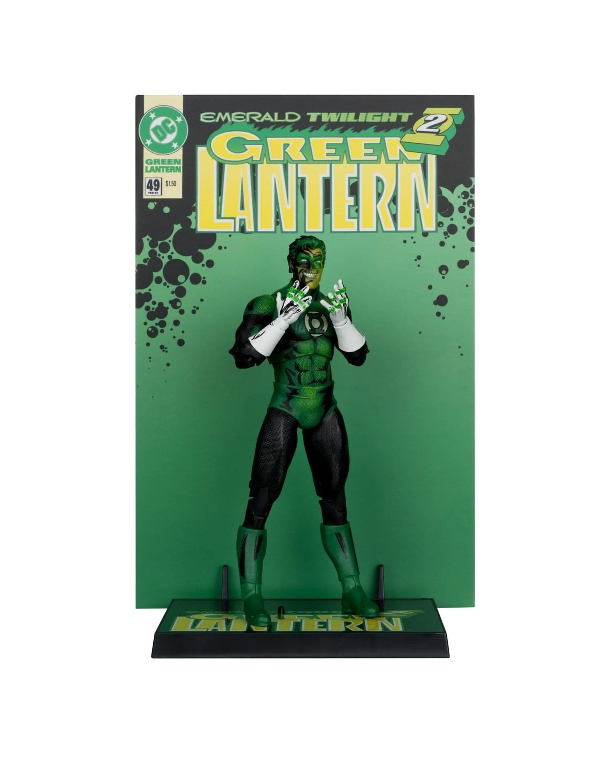 6 DC Multiverse Gold Label Cover Recreations Emerald Twilight Green Lantern 7 inch Action Figure, 6 of 10