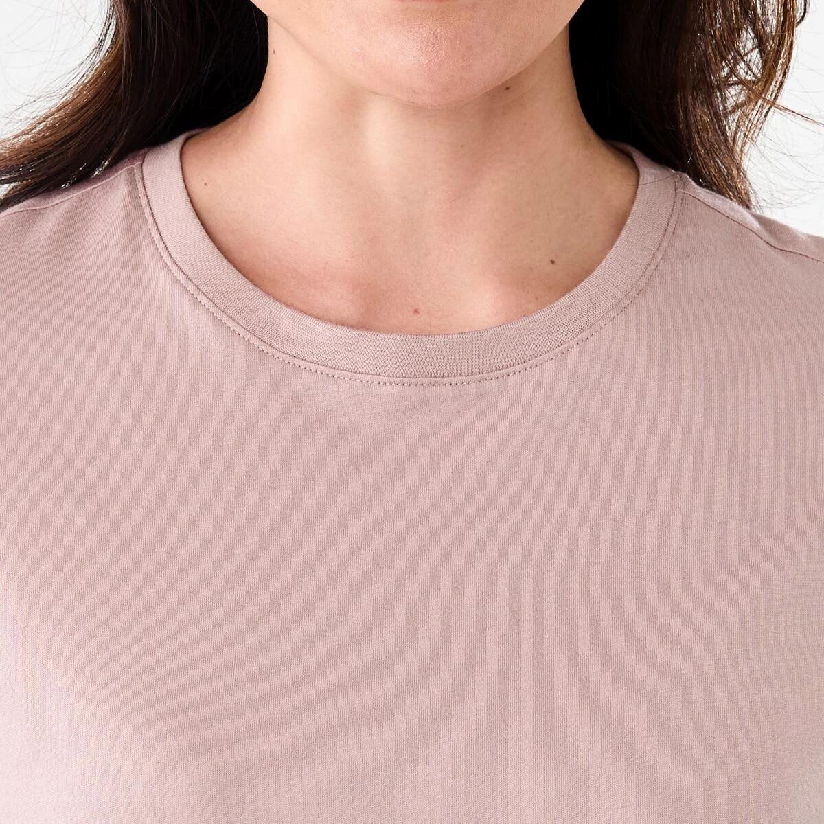 5 Short Sleeve Australian Cotton T-shirt MODEST PINK, 5 of 5