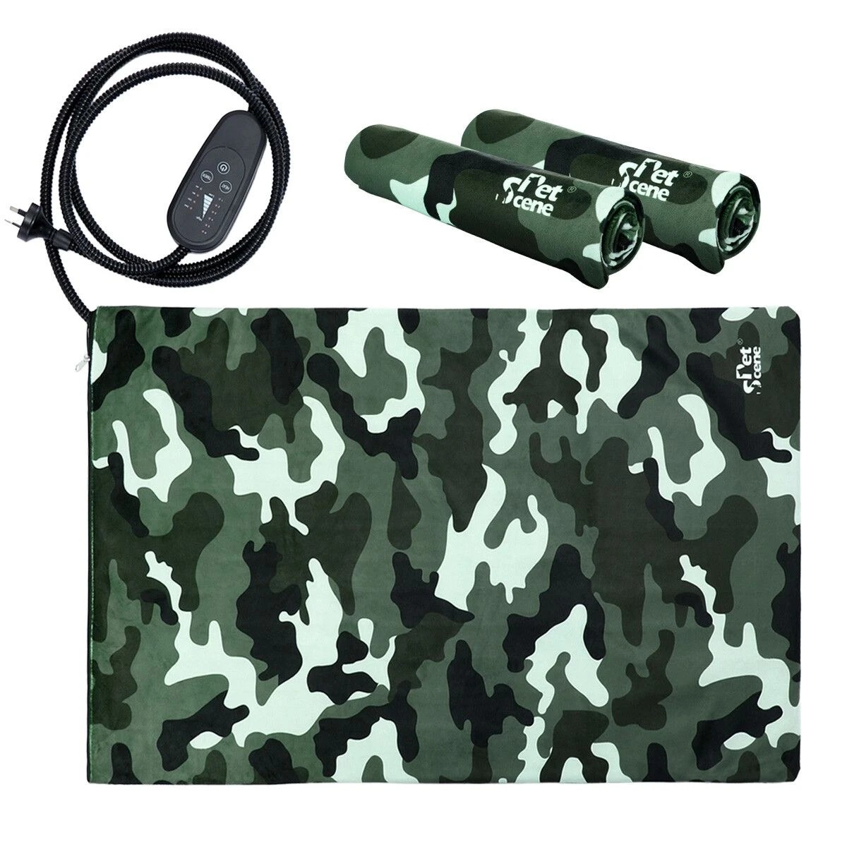 1 Pet Scene Electric Pet Dog Heater Pad Heated Heating Mat, 1 of 3