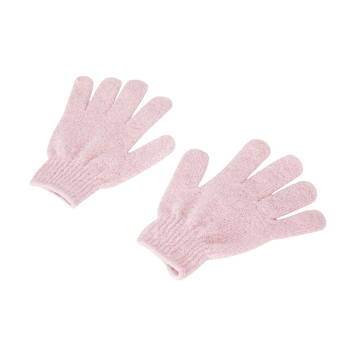 3 Exfoliating Gloves - Pink, 3 of 6