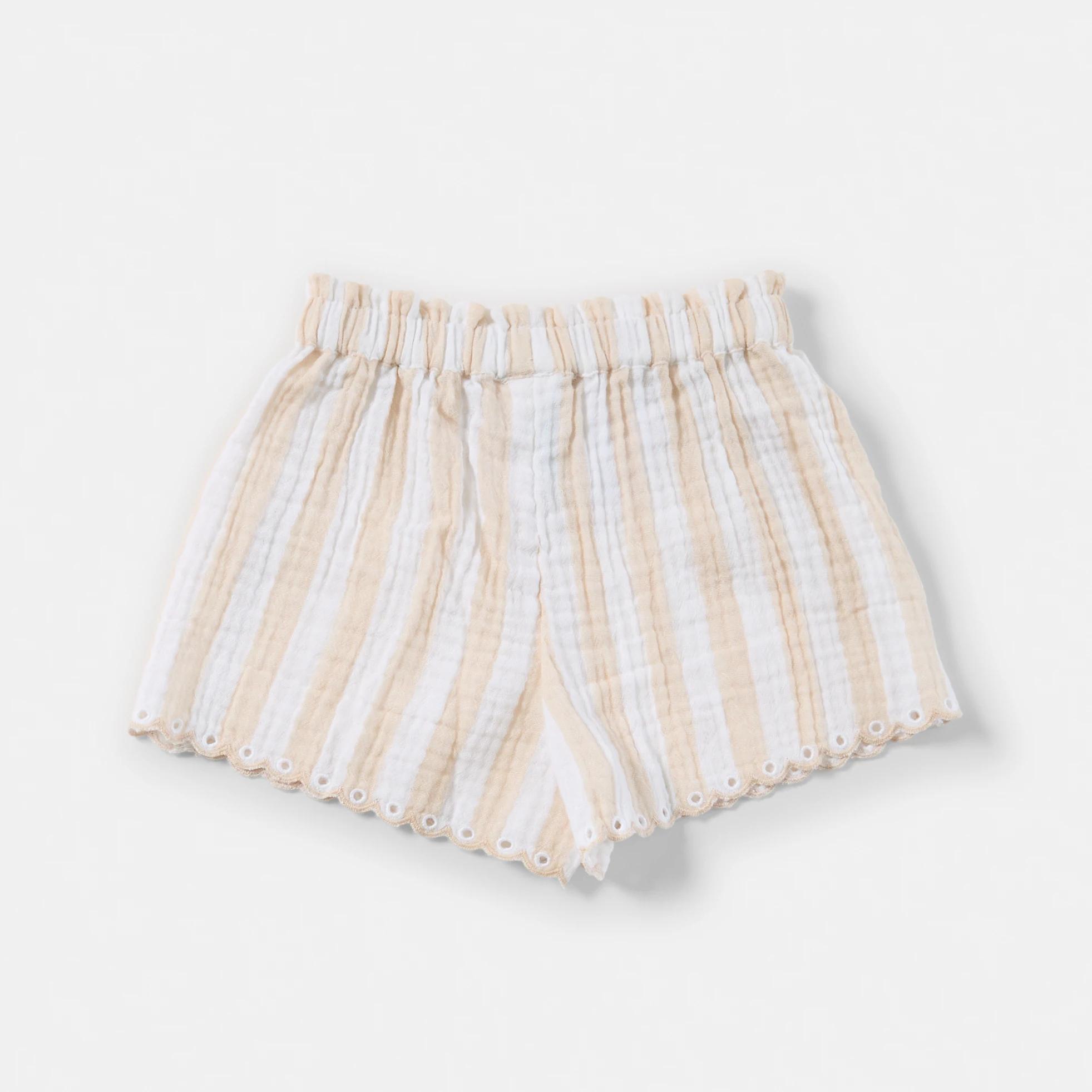 2 Woven Shorts BEIGE STRIPE, 2 of 3