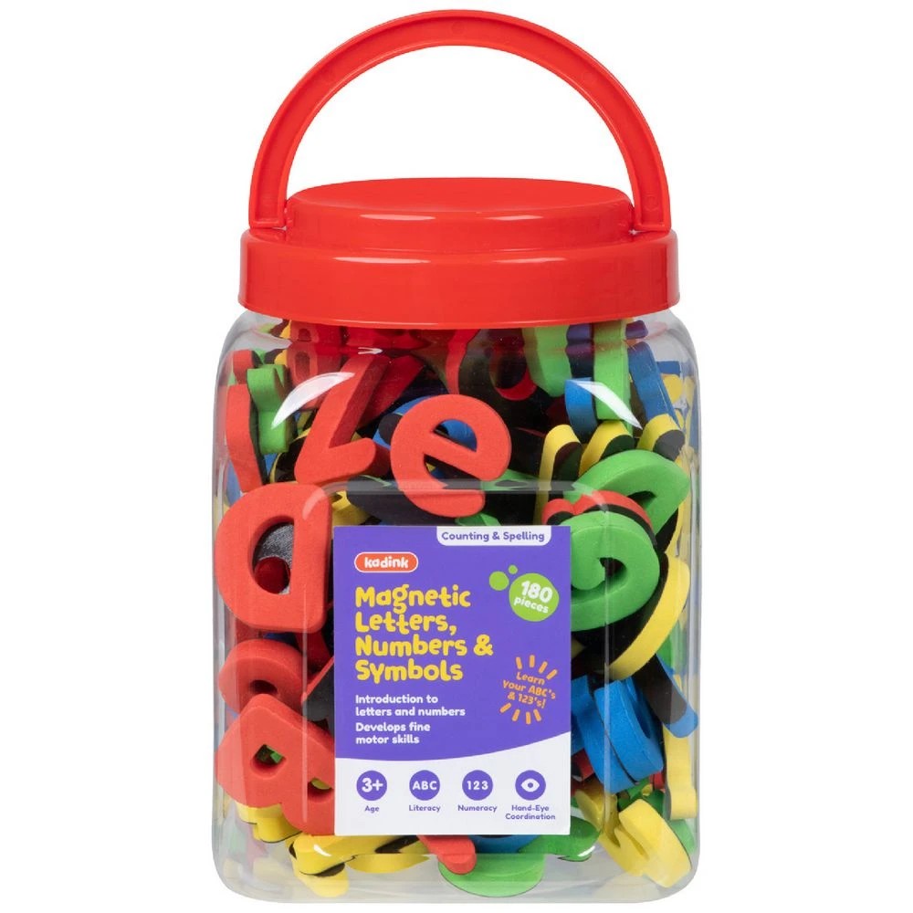 1 Kadink Magnetic Letters, Numbers & Symbols 180 Pack, 1 of 2