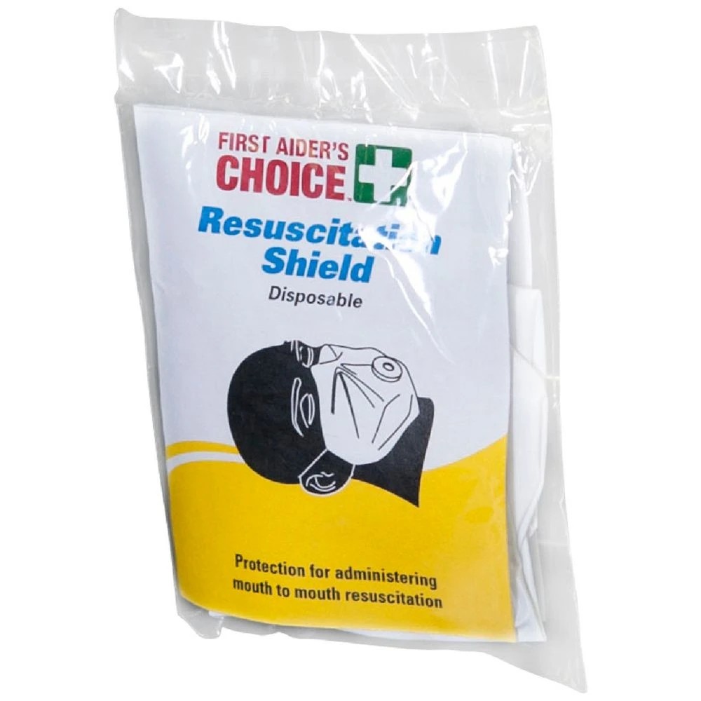 1 First Aider's Choice Disposable Resuscitation Face Shield, 1 of 1