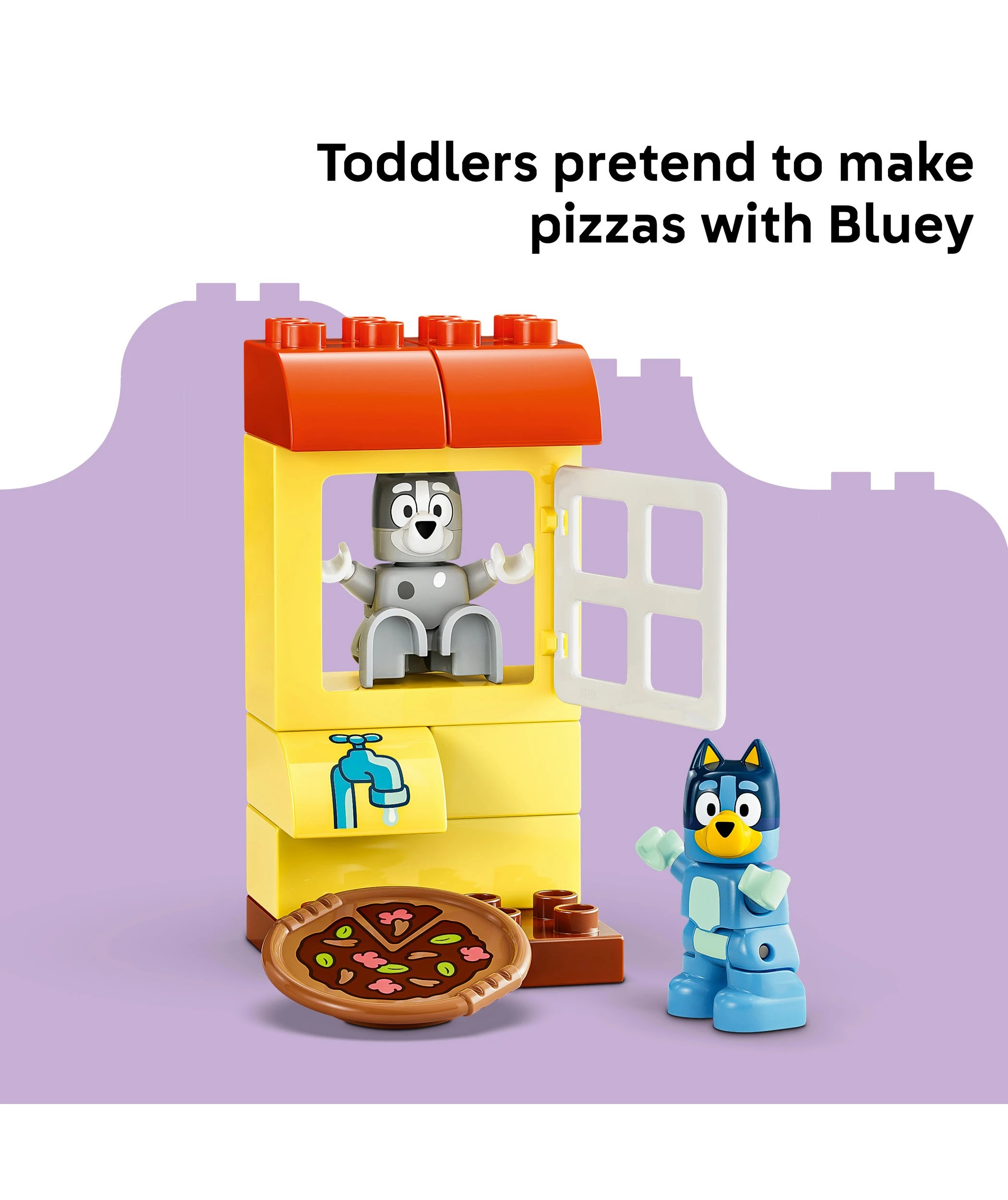 5 LEGO DUPLO Bluey Pizza Girls with Muffin and Bluey 10469, 5 of 9