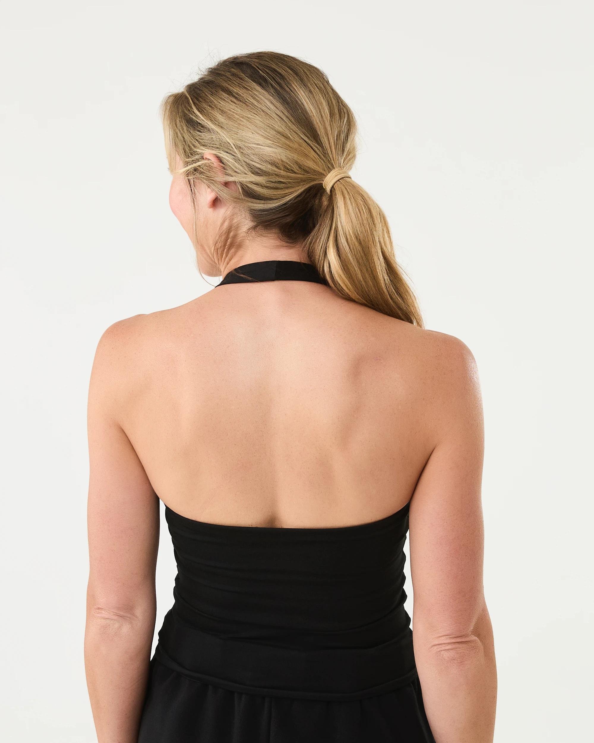 3 Active Womens Halter Tank Black, 3 of 5