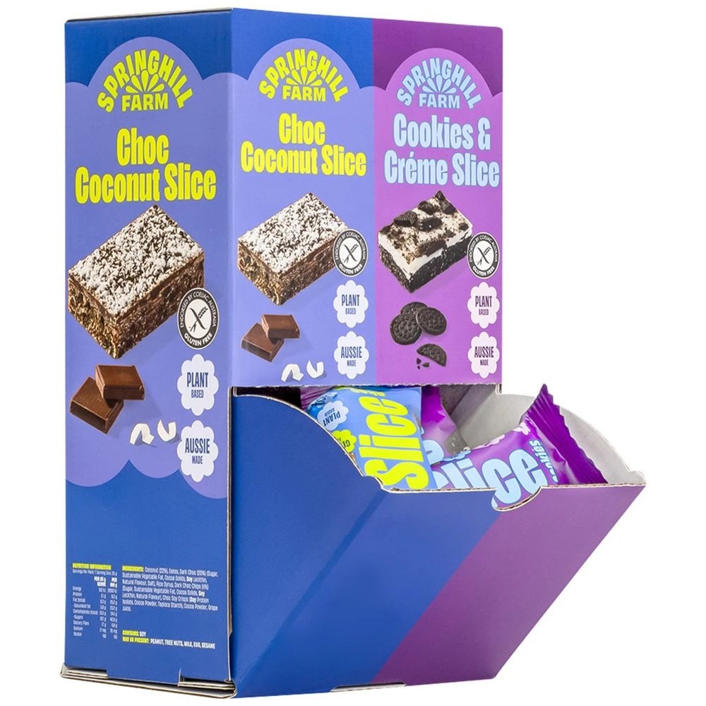 2 Springhill Farm SLICE Choc Coconut & Cookies Crème 14 Pack, 2 of 3