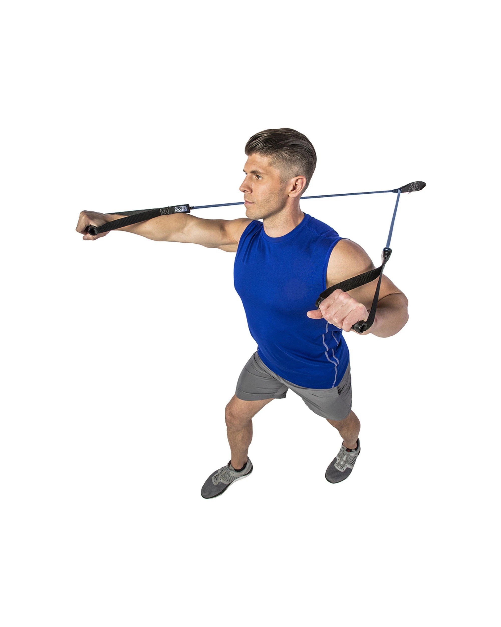 3 GoFit Gym Active 40lbs Resistance Training Heavy Power Tube Door Anchor - Black, 3 of 4