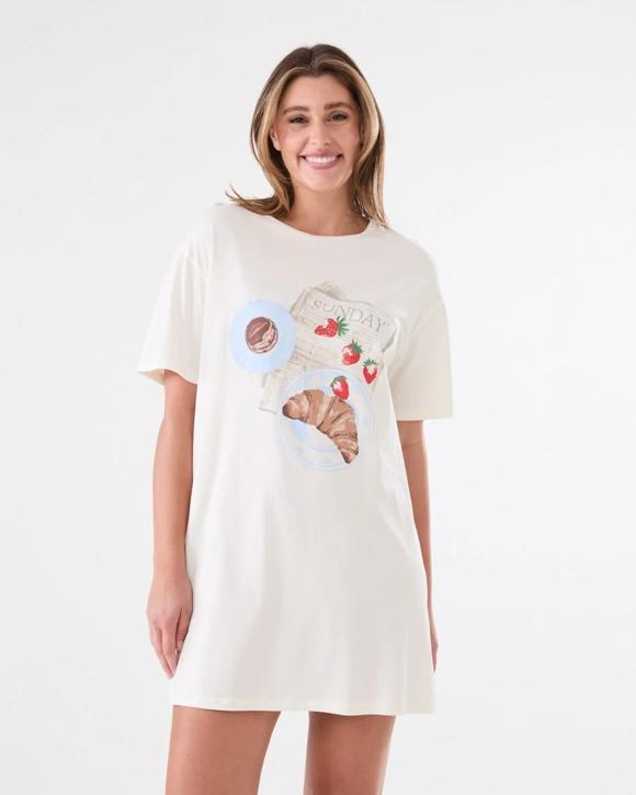 Cotton Graphic Knit Nightie