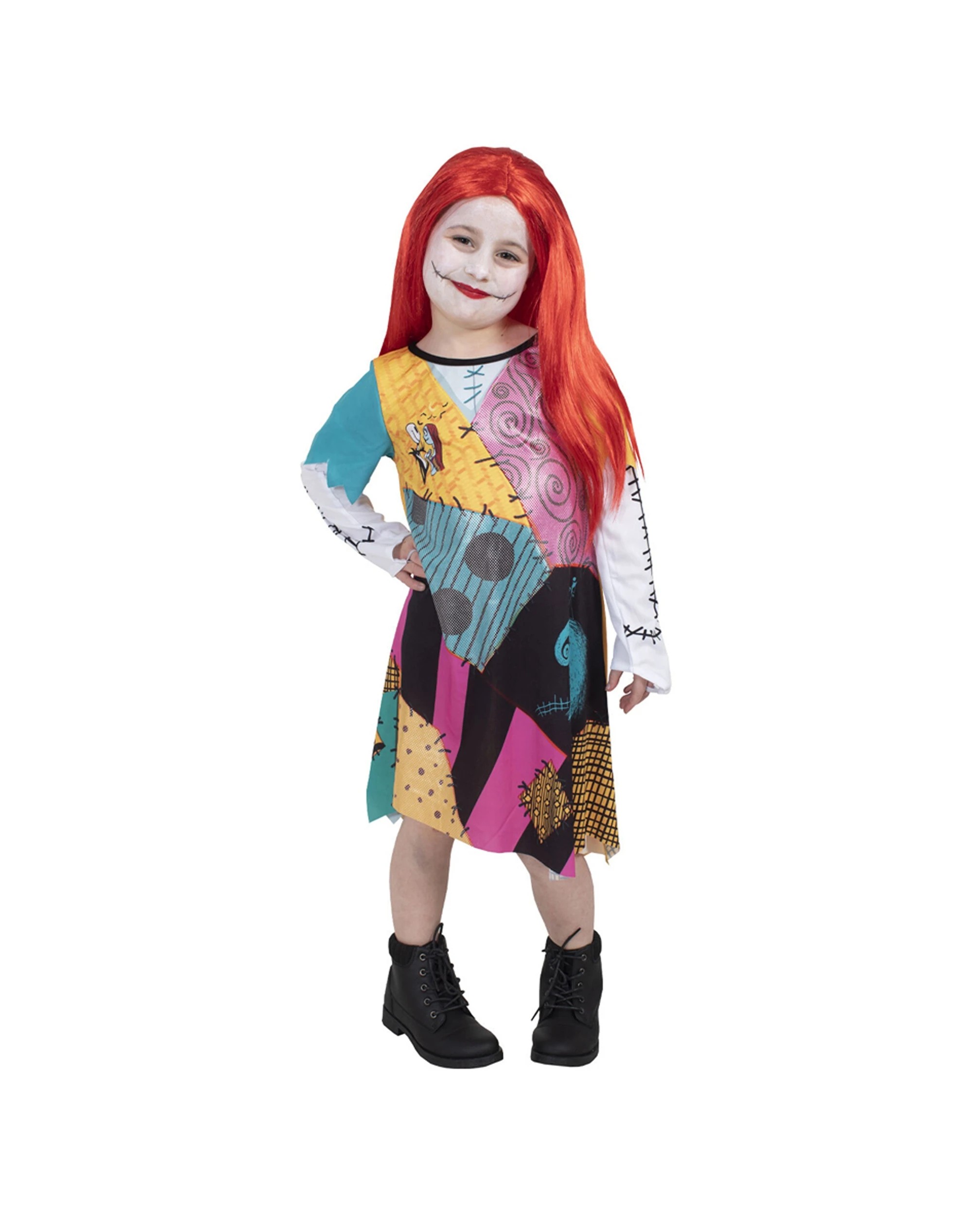 3 The Nightmare Before Christmas Sally Finkelstein Deluxe Costume Party Dress S - Multi, 3 of 4