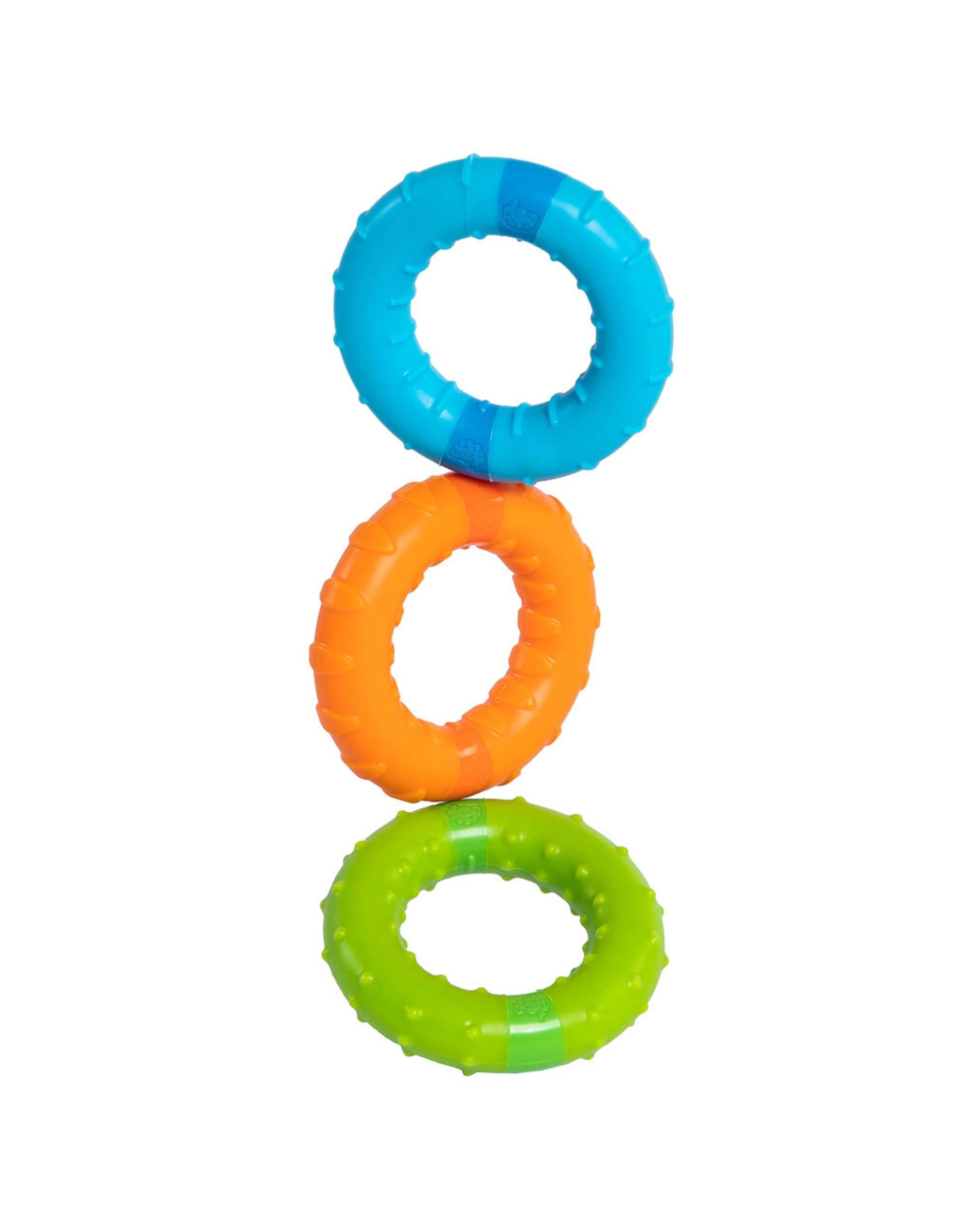 3 Fat Brain Toy Co Silly Rings Toy Set Of 3 Textured Magnetic Sensory Rings - Multi, 3 of 8