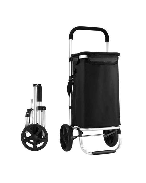 AUSWAY Shopping Cart Foldable Trolley Grocery Bag Waterproof Aluminium Trolley