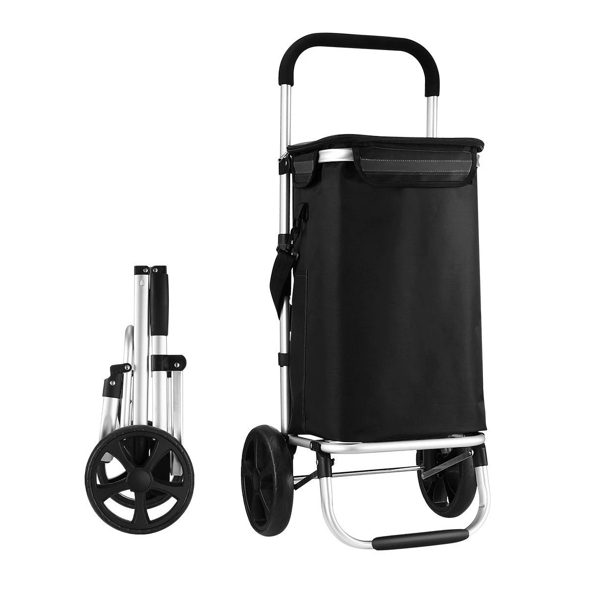 1 AUSWAY Shopping Cart Foldable Trolley Grocery Bag Waterproof Aluminium Trolley, 1 of 1