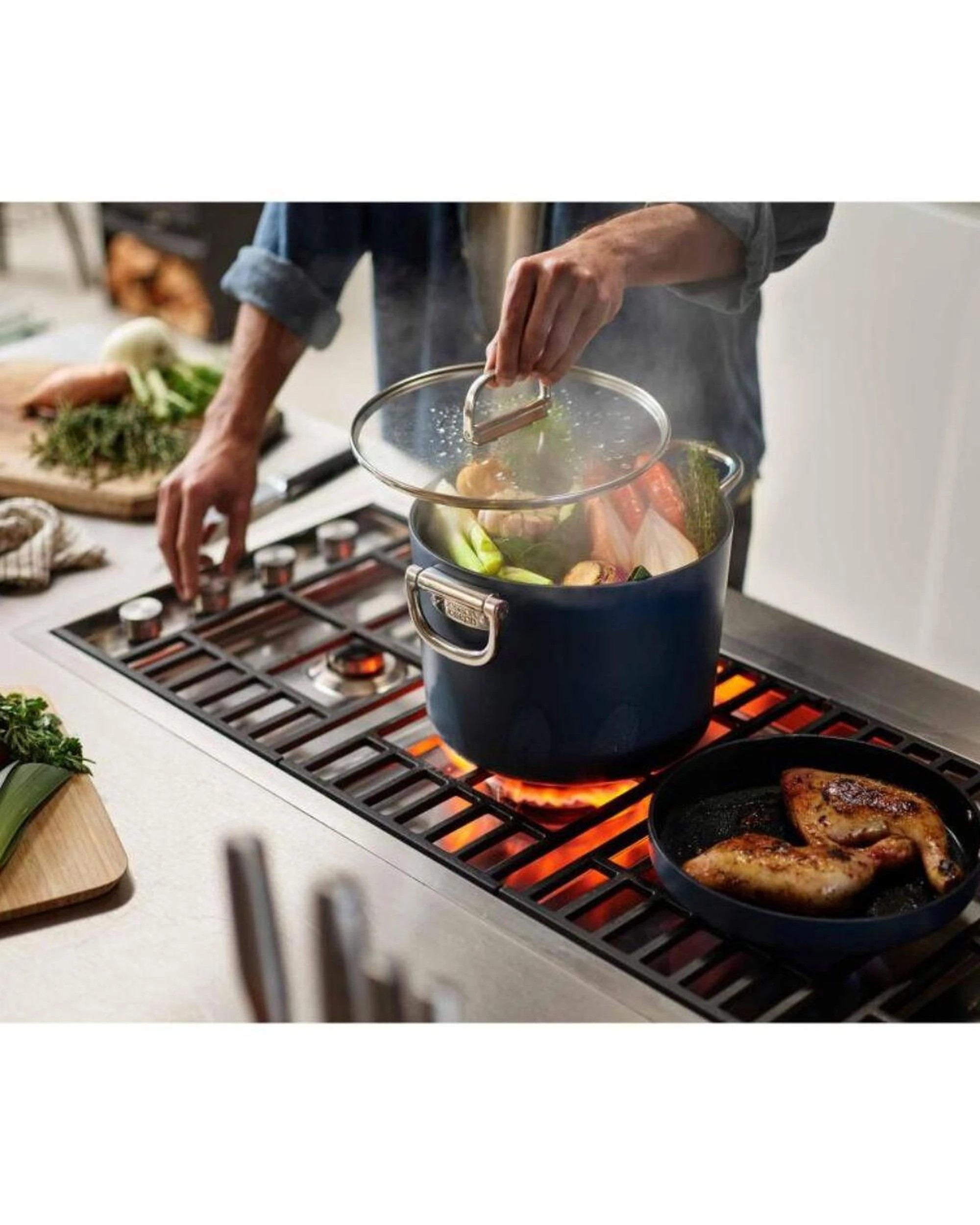 3 Joseph Joseph Space Non Stick Stock Pan & Lid 25cm 8.5qt, 3 of 3