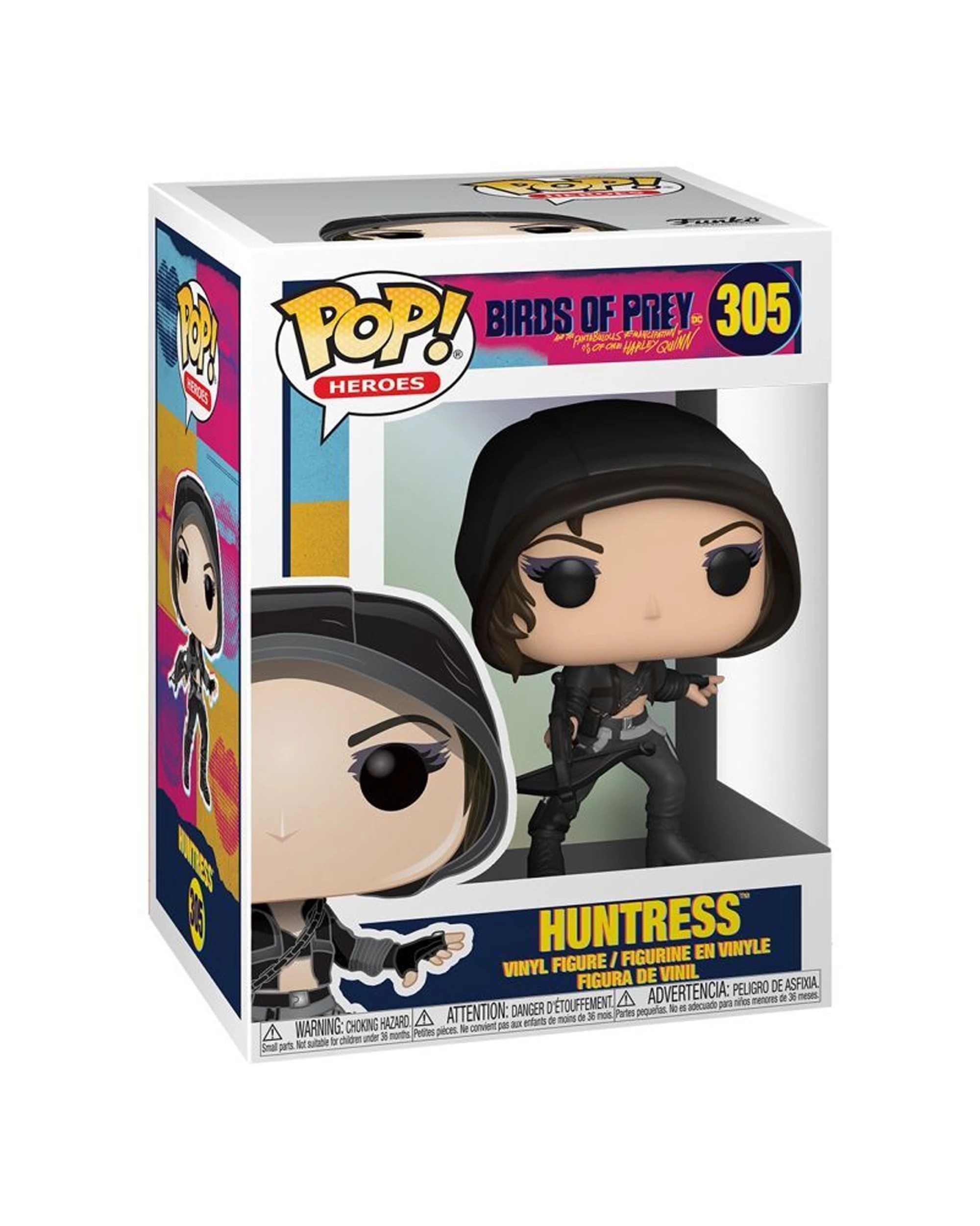 3 Pop Birds Of Prey - Huntress Vinyl Action Figure Collectible 10cm Plastic - Black, 3 of 3