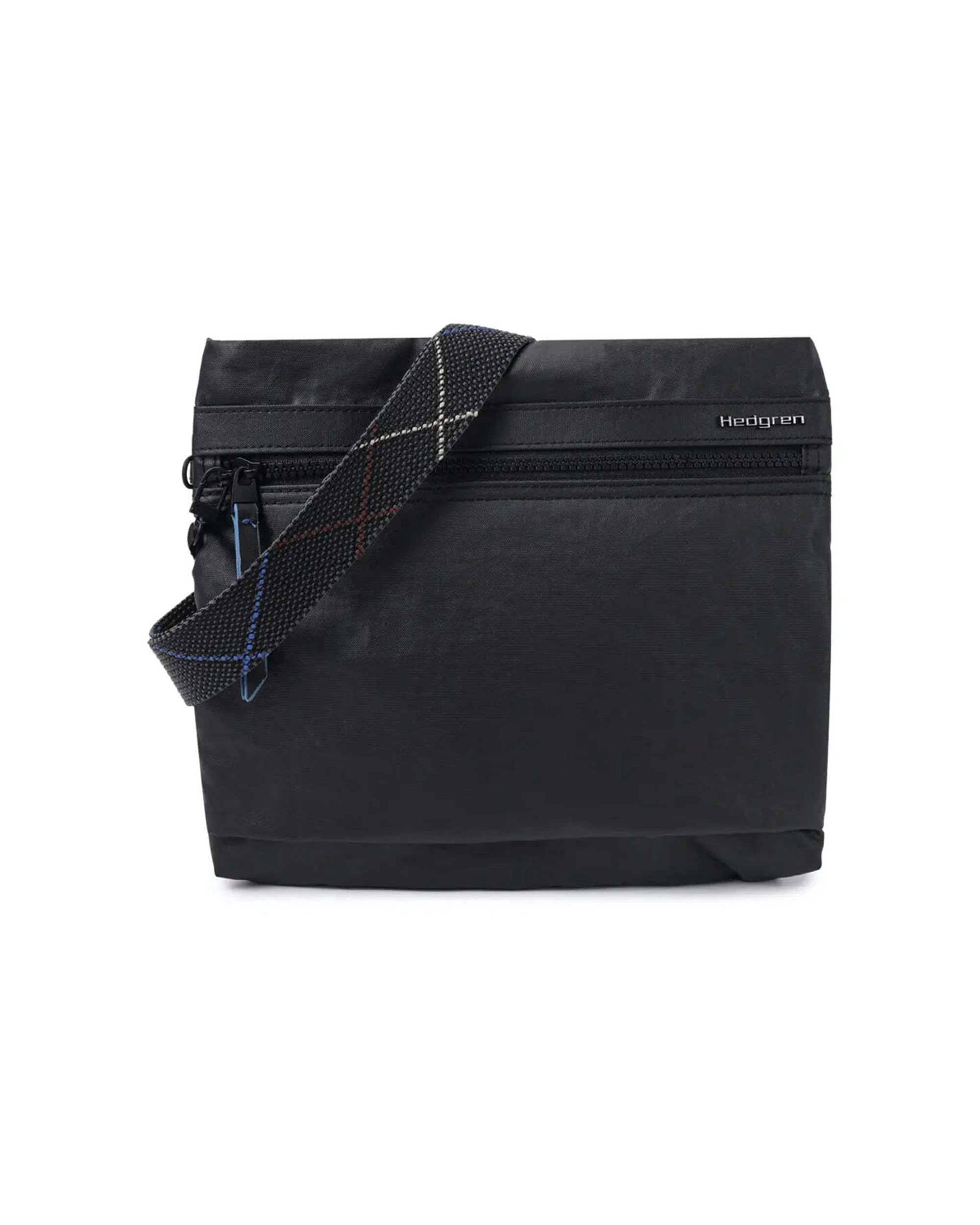 1 Hedgren Faith Crossover Shoulder Bag RFID Pocket Water Repellent Nylon - Black, 1 of 5