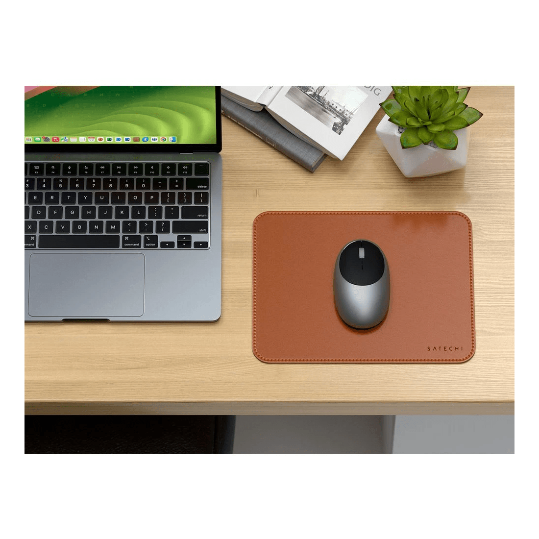 5 Satechi Vegan Leather Mouse Pad Brown, 5 of 5