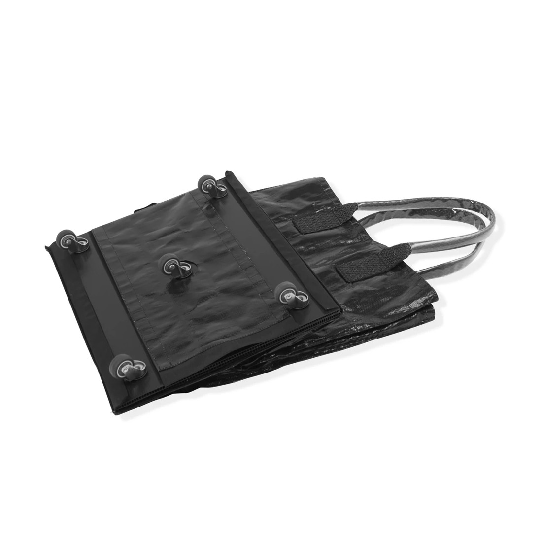 8 91cm Foldable Shopping Trolley - Black, 8 of 10