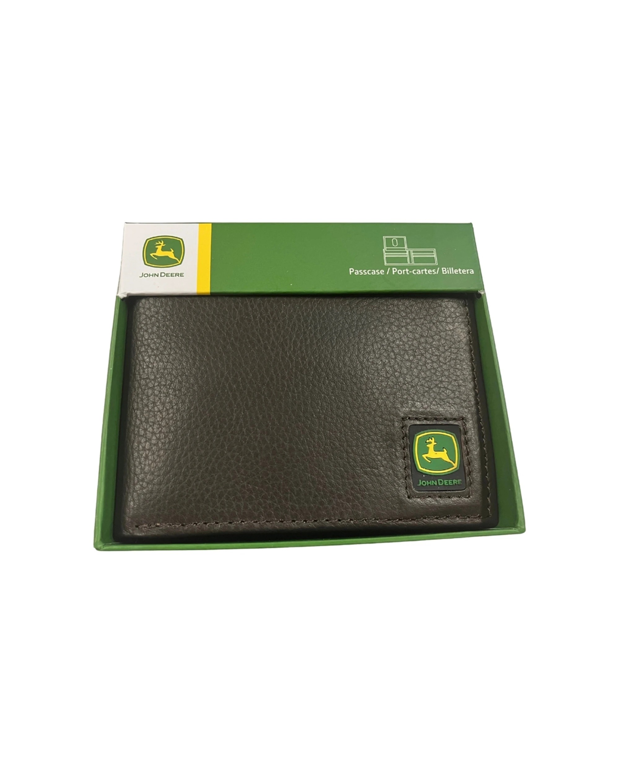 3 John Deere Bi-Fold Wallet Pebble Grain Leather Officially Licensed Mens - Multi, 3 of 4