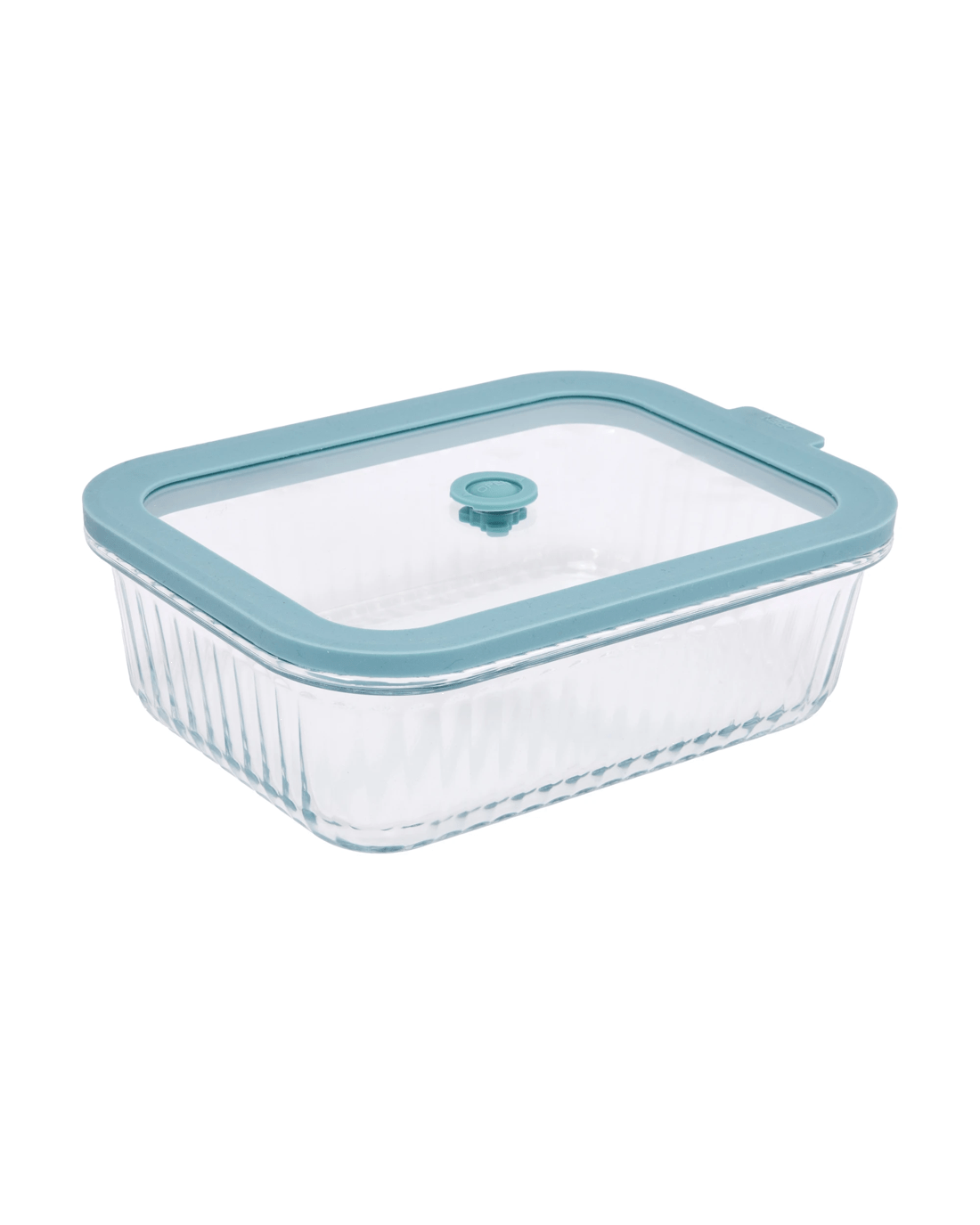 1 1.4L Ribbed Glass Container, 1 of 4