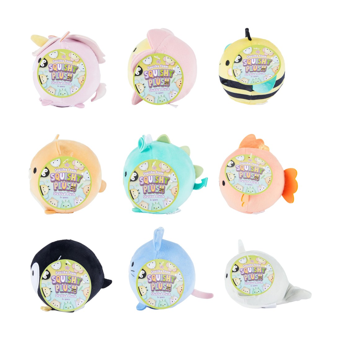 3 Squishy Plush Toy - Assorted, 3 of 4