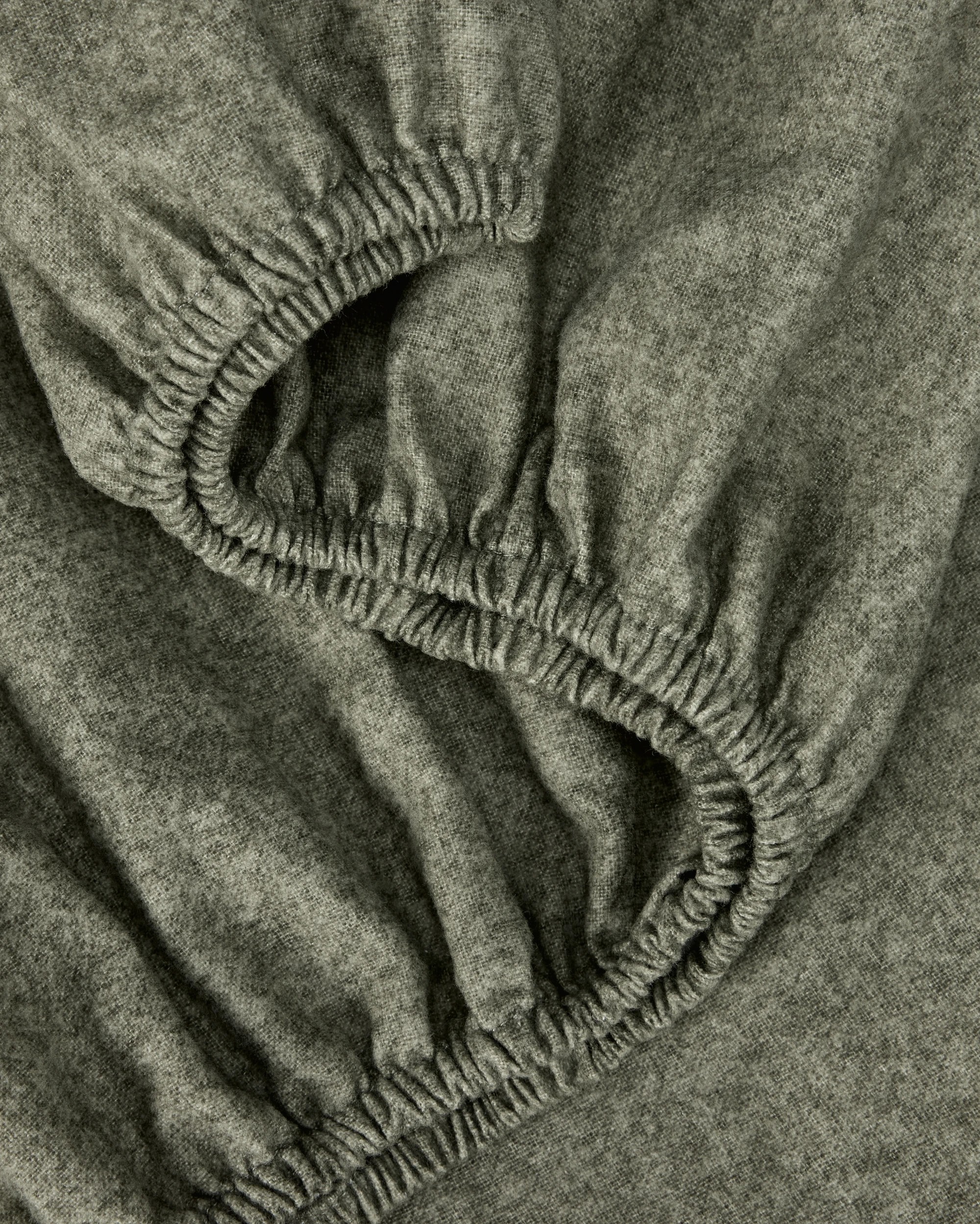 3 Marle Cotton Flannelette Sheet Set - Single Bed, Green, 3 of 7