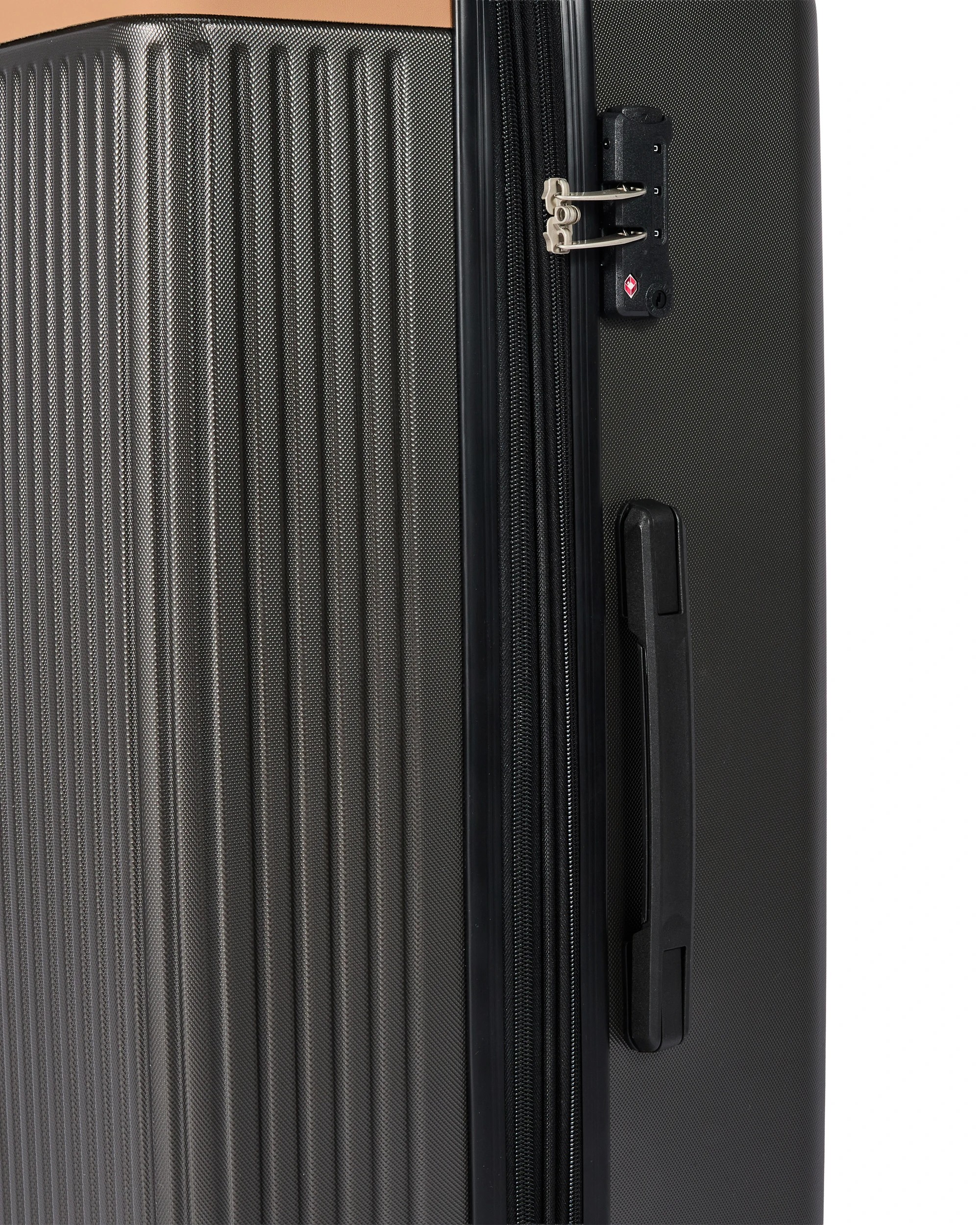 6 2 Piece Charcoal Beige Hard Case Set, 6 of 8