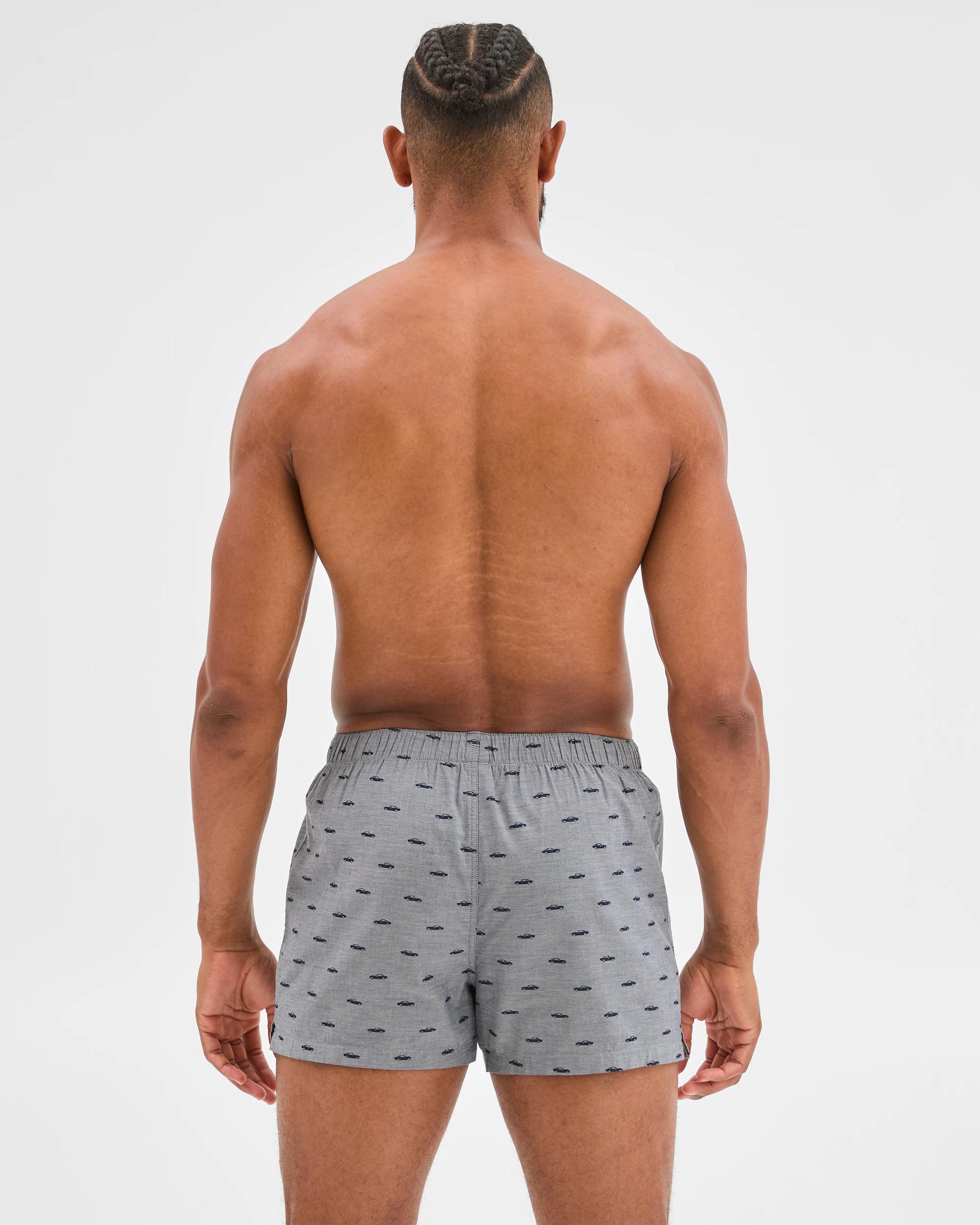 3 Maxx 3 Pack Woven Boxer Shorts CAR, 3 of 4