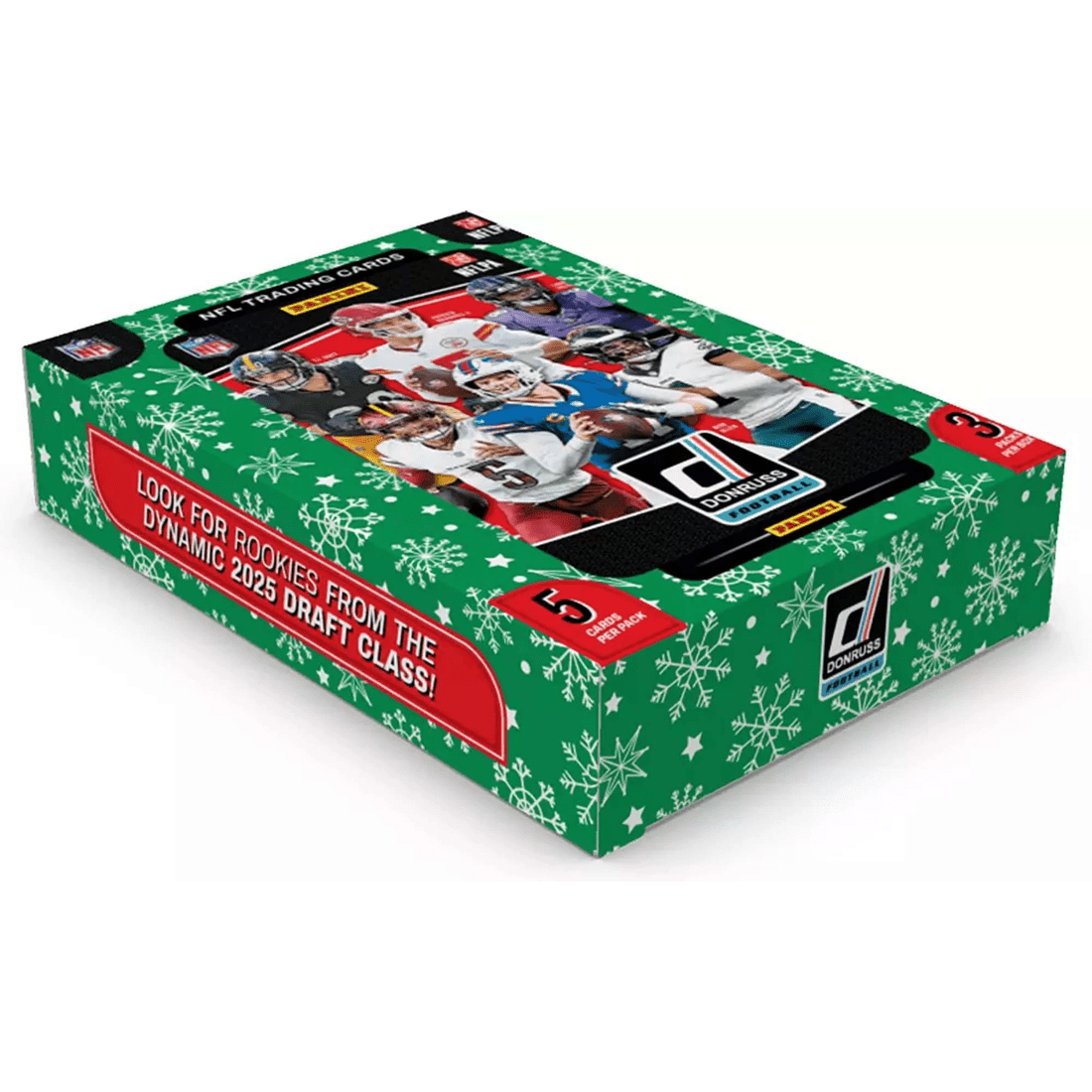4 Panini Donruss 2025 NFL Football Trading Card Holiday Collector Tin, 4 of 4