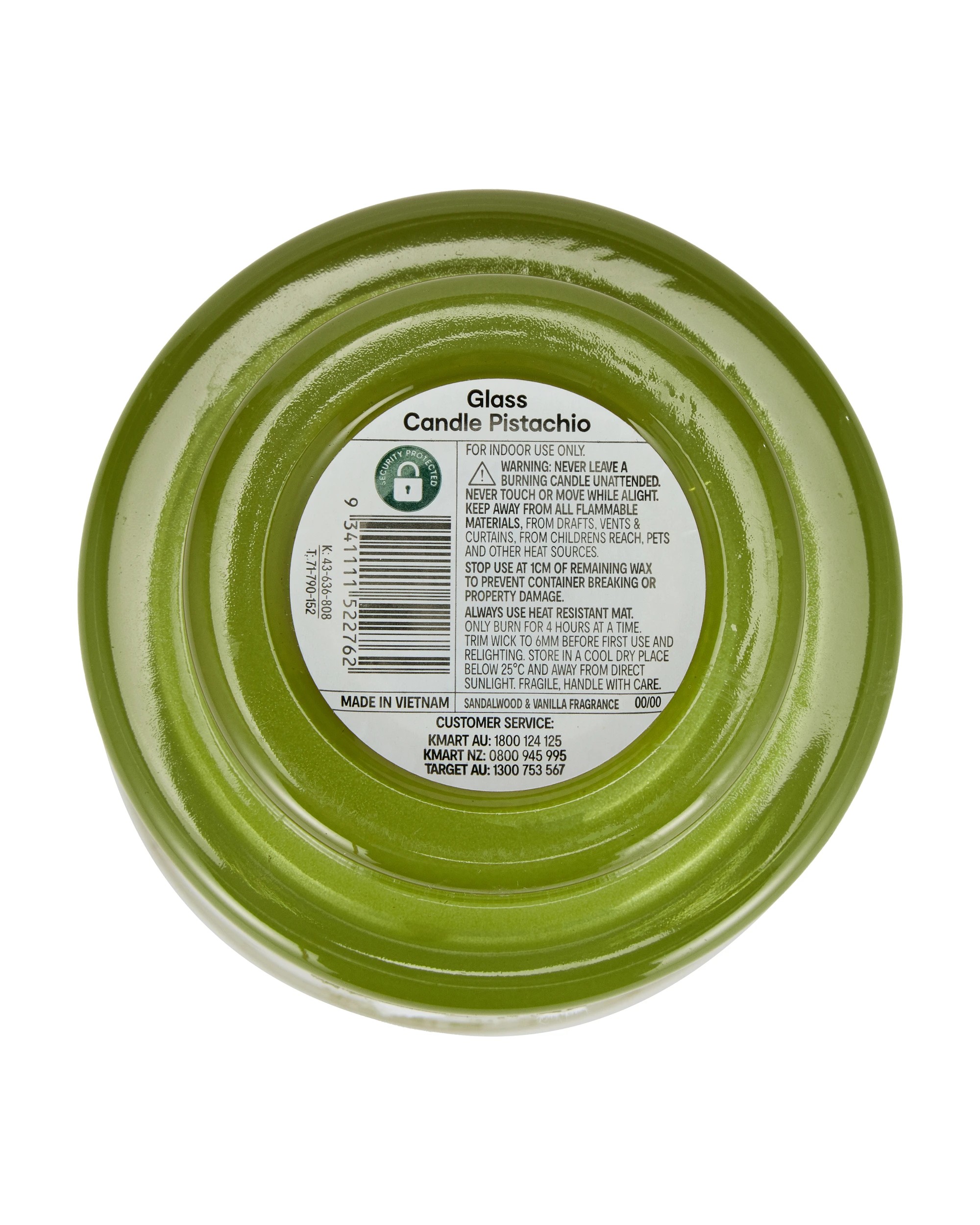 6 Pistachio Glass Candle, 6 of 6