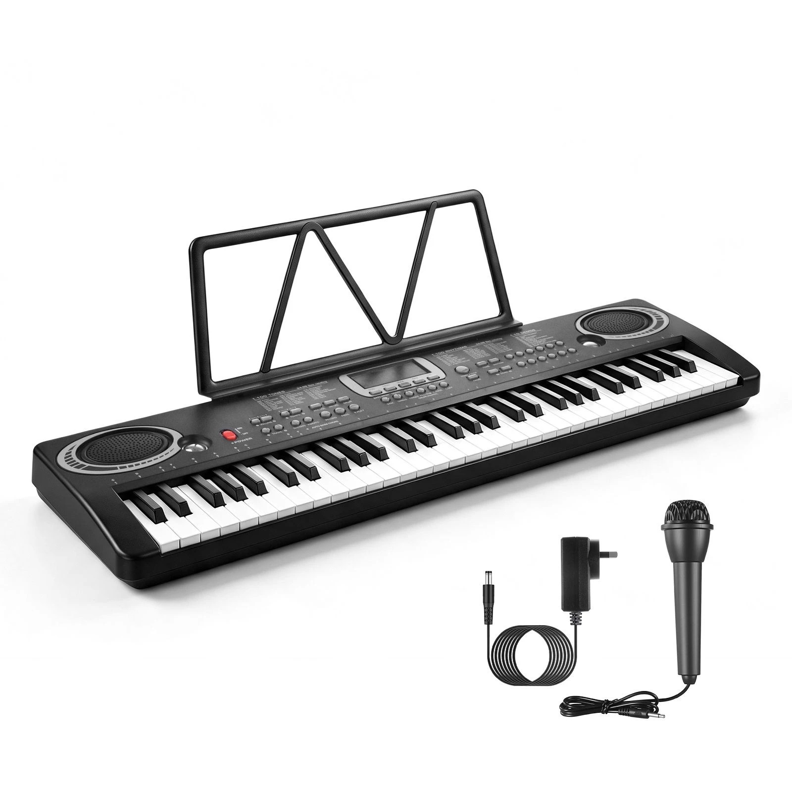 Ausway 61-Key Digital Keyboard Piano for Beginners Portable Electronic ...