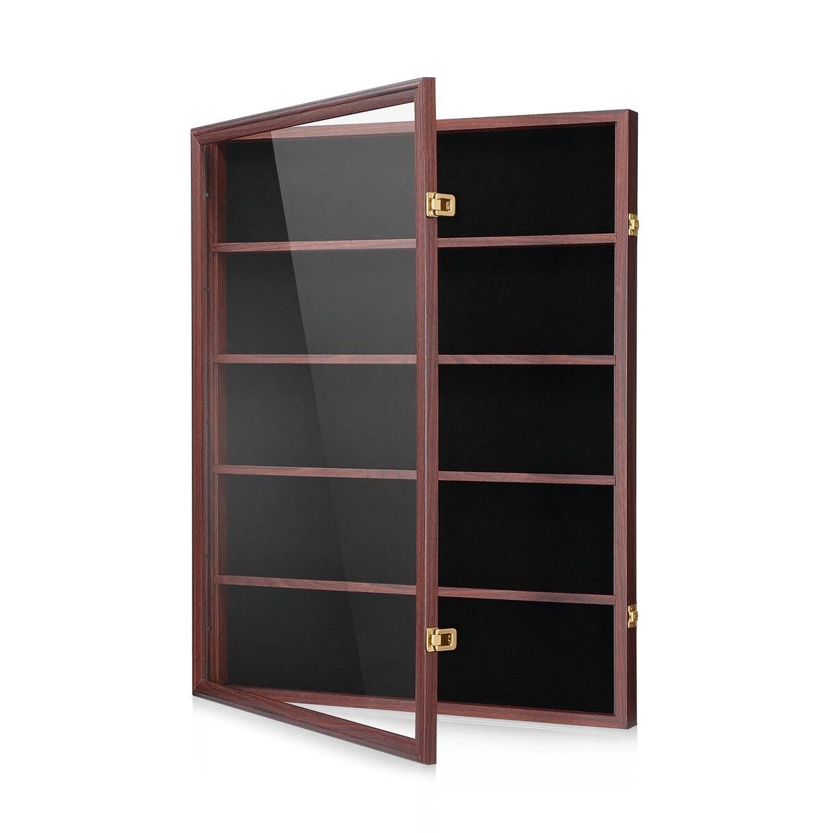 4 Ausway Sports Card Display Case Wall Mounted Lockable Cabinet for Graded PSA NBA Basketball Trading Cards, 4 of 7