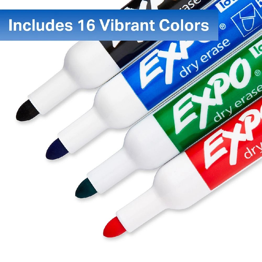 3 Expo Whiteboard Markers Bullet Tip 16 Pack Assorted, 3 of 10